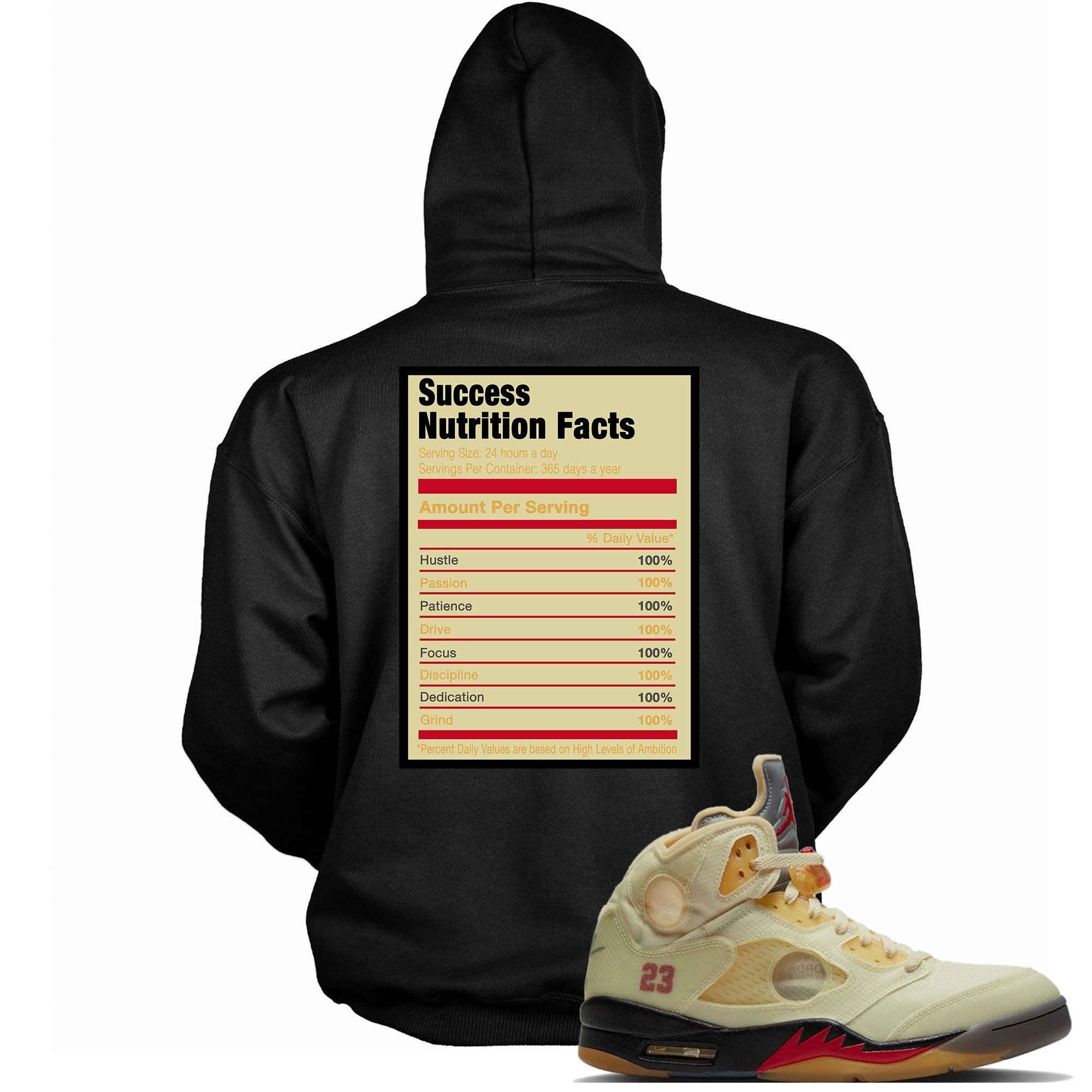 Success Nutrition Facts Sneaker Sweatshirt AJ 5 Off White Sal photo