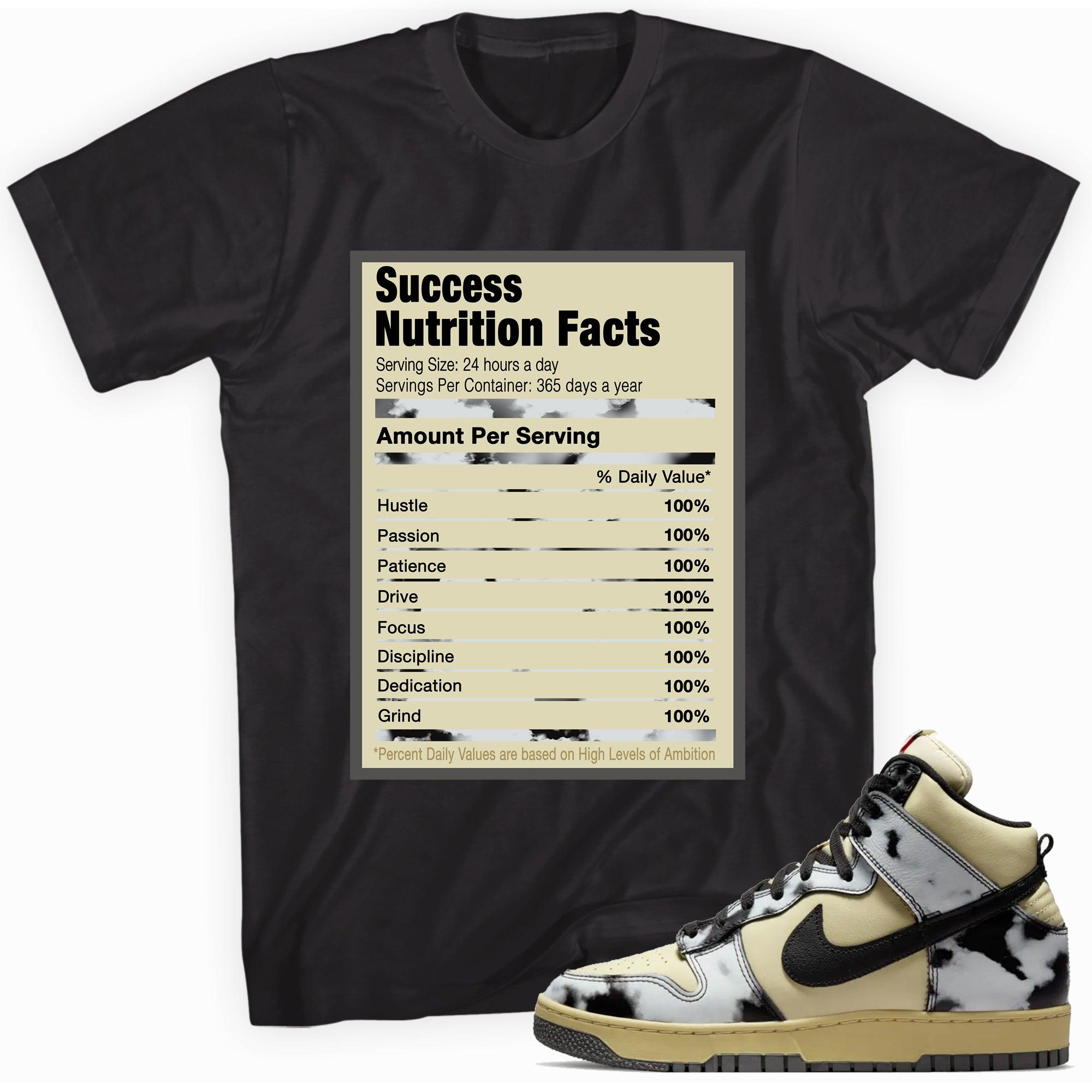 Success Nutrition Shirt Dunk High 1985 Black Acid Wash photo