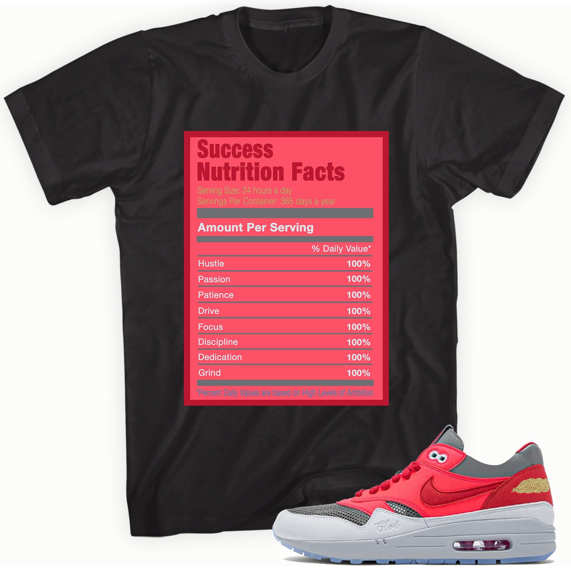 Success Nutrition Shirt Nike Air Max 1 Clot Solar Red photo
