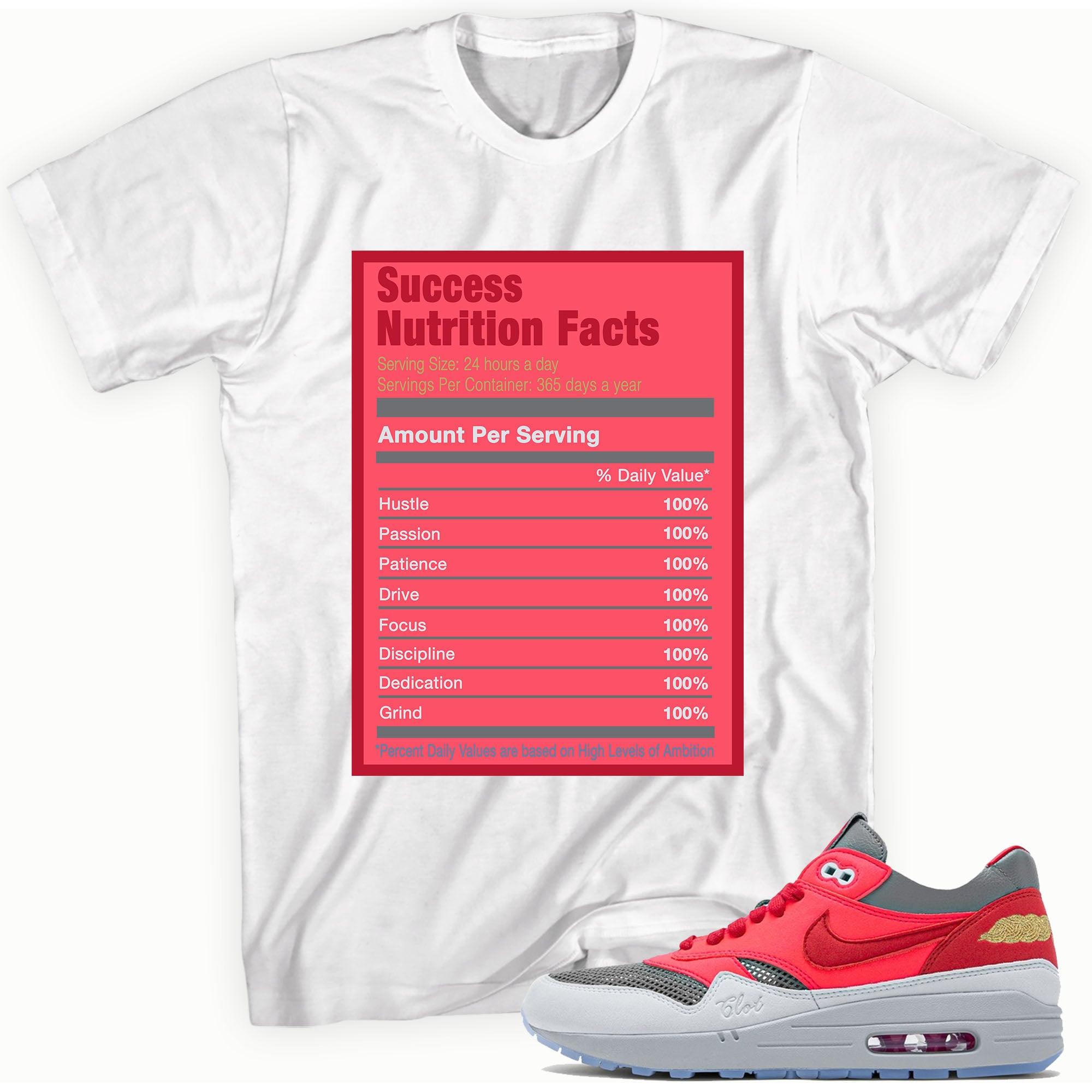 Success Nutrition Sneaker Tee Nike Air Max 1 Clot Solar Red photo