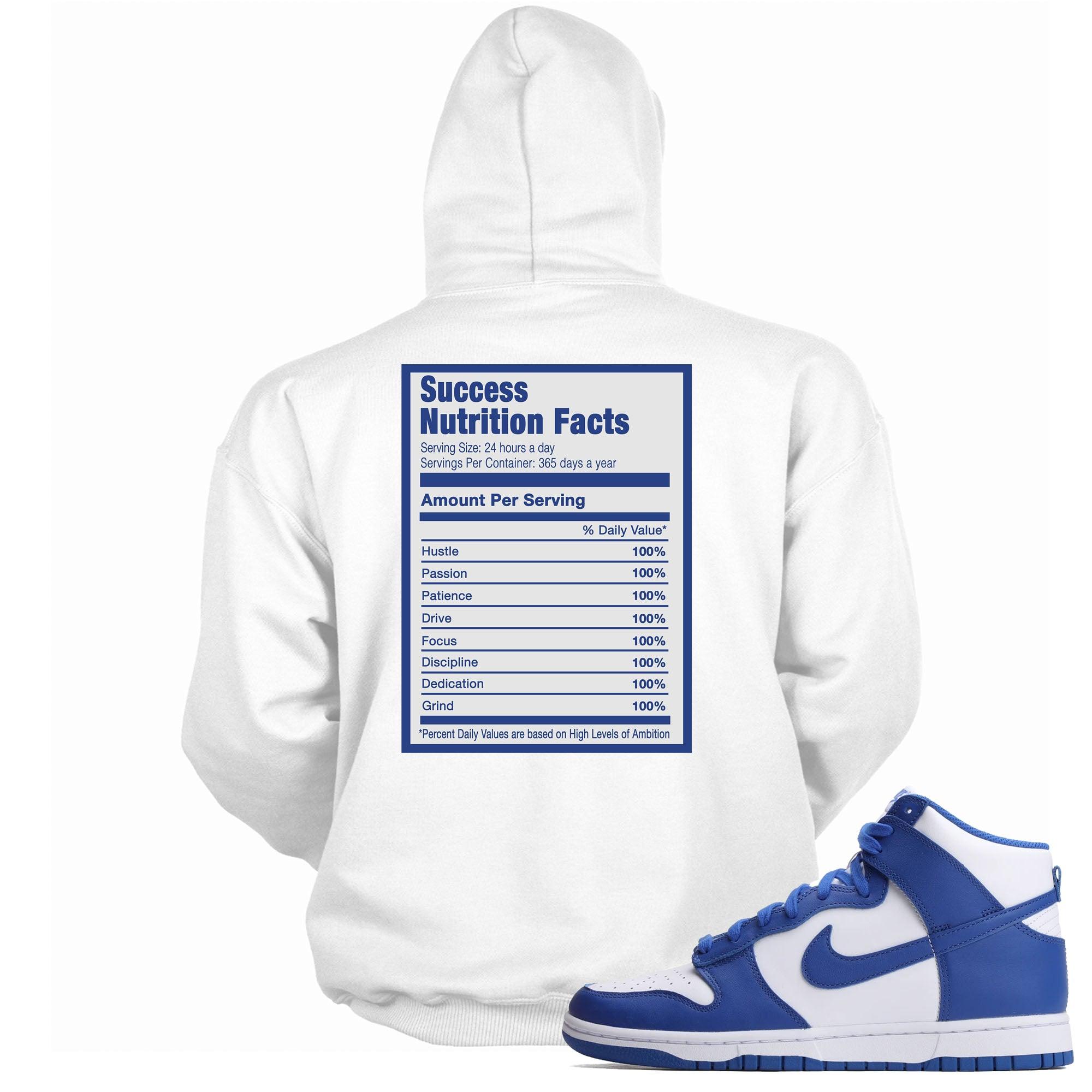 Success Nutrition Hoodie Nike Dunk High Game Royal photo