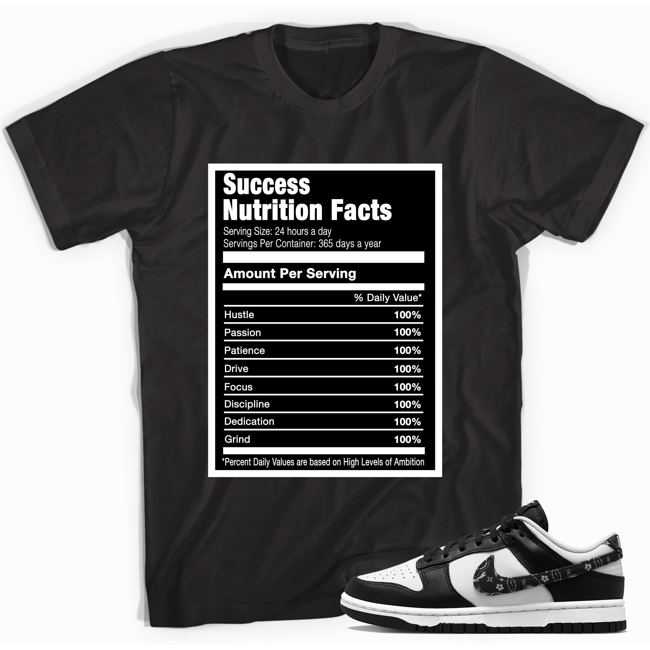 Success Nutrition Shirt Nike Dunk Low Essential Black Paisley photo