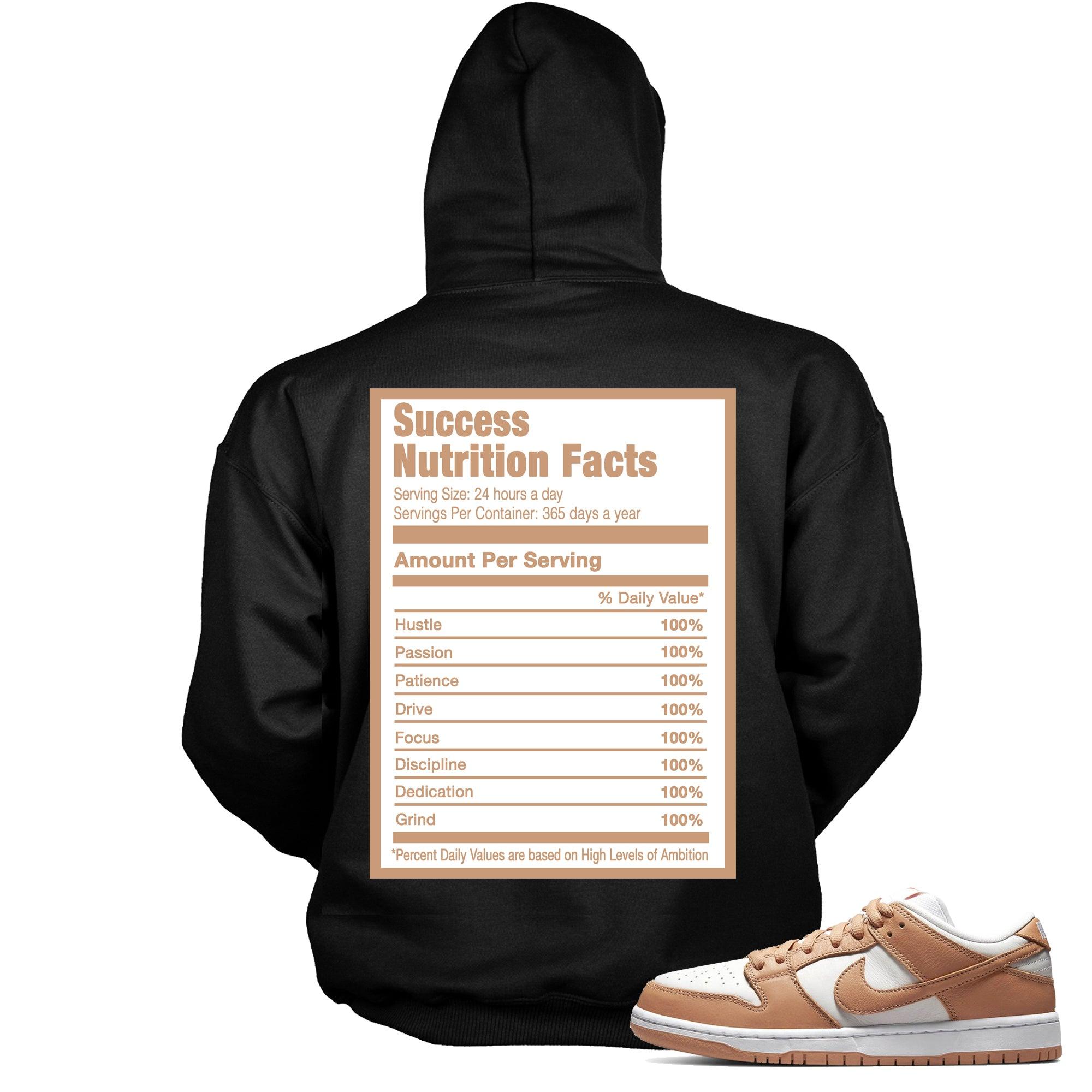 Success Nutrition Fact Sneaker Sweatshirt Nike Dunk Low Light Cognac photo