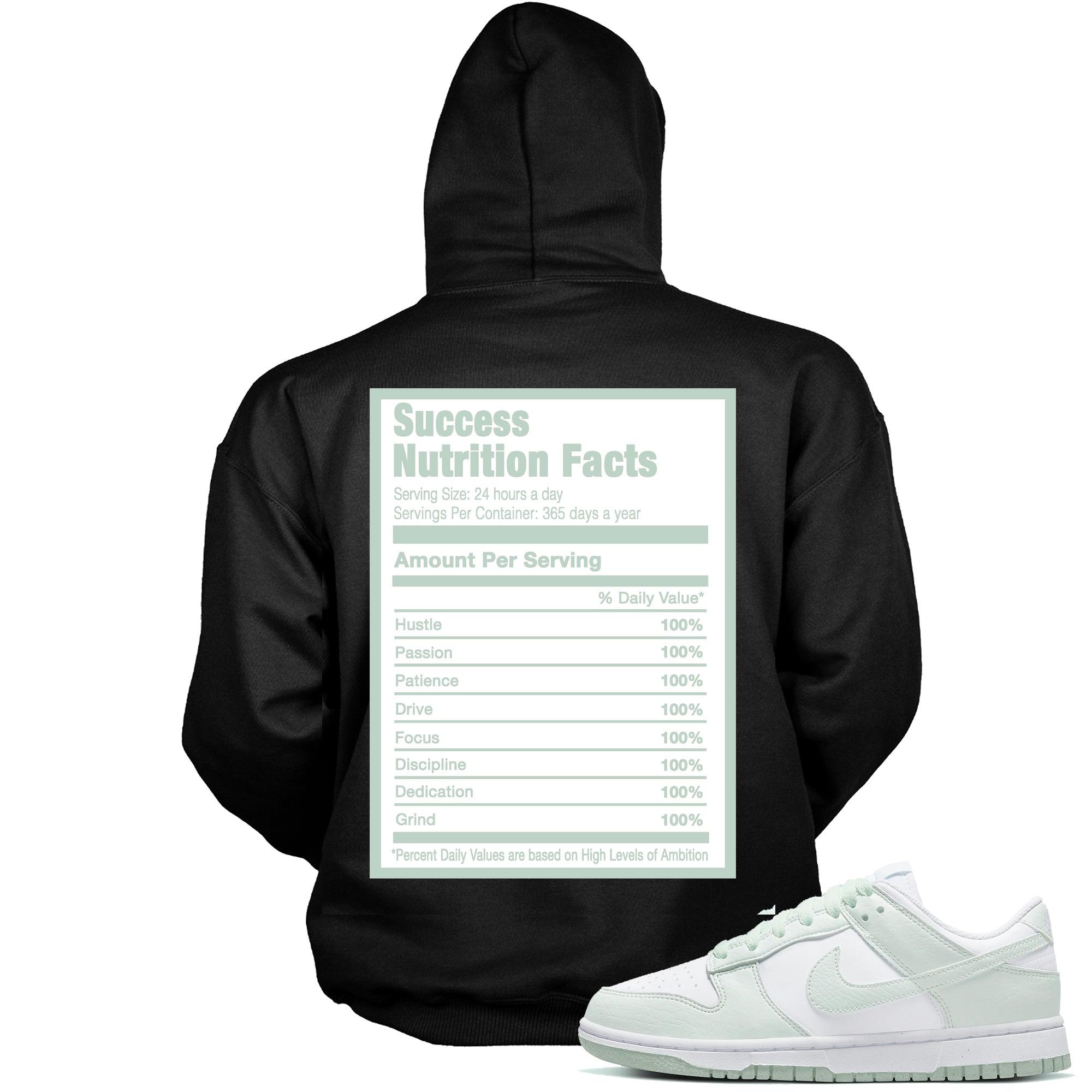 Success Nutrition Sweatshirt Nike Dunk Low Next Nature White Mint photo