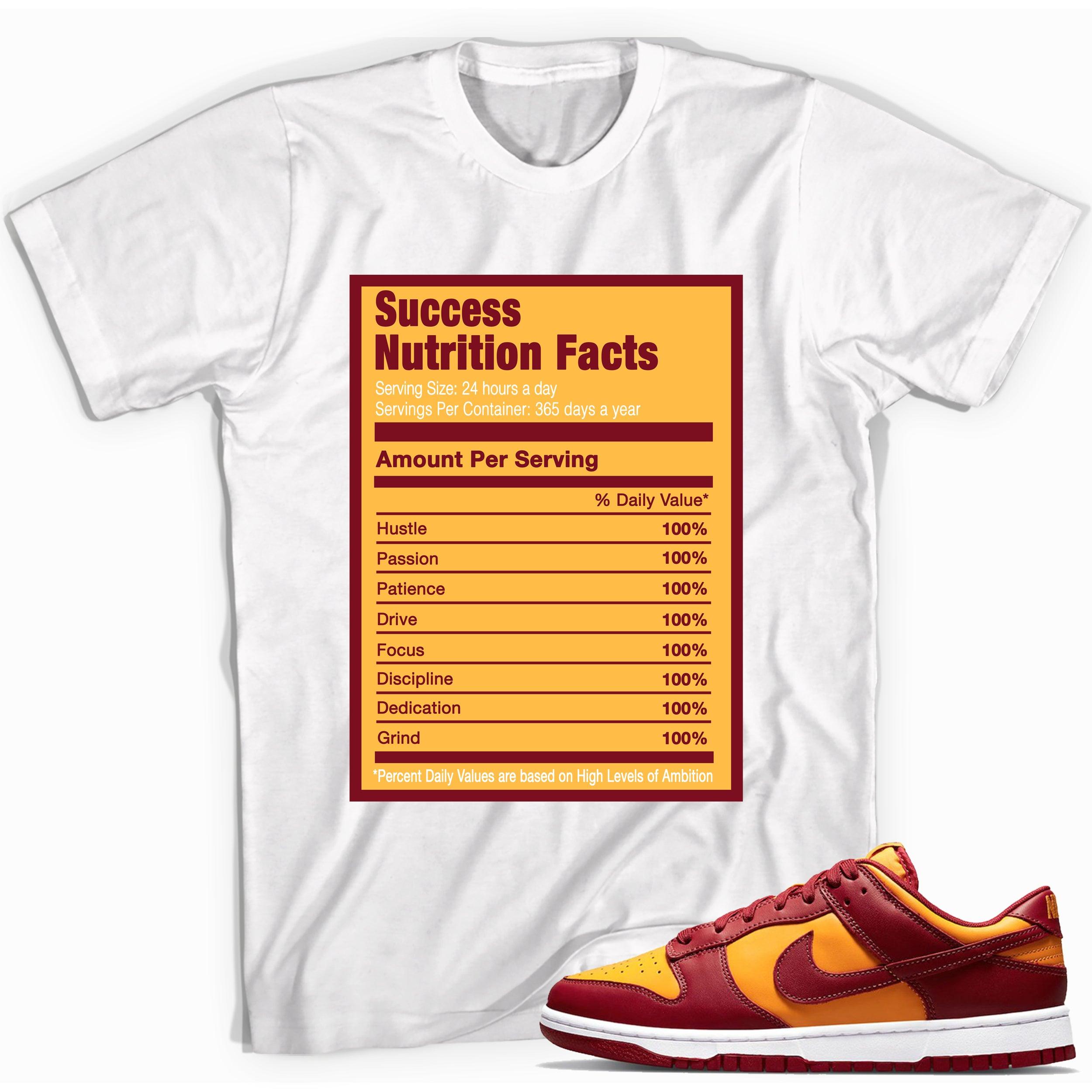 Success Nutrition Sneaker Tee Nike Dunk Midas Gold photo