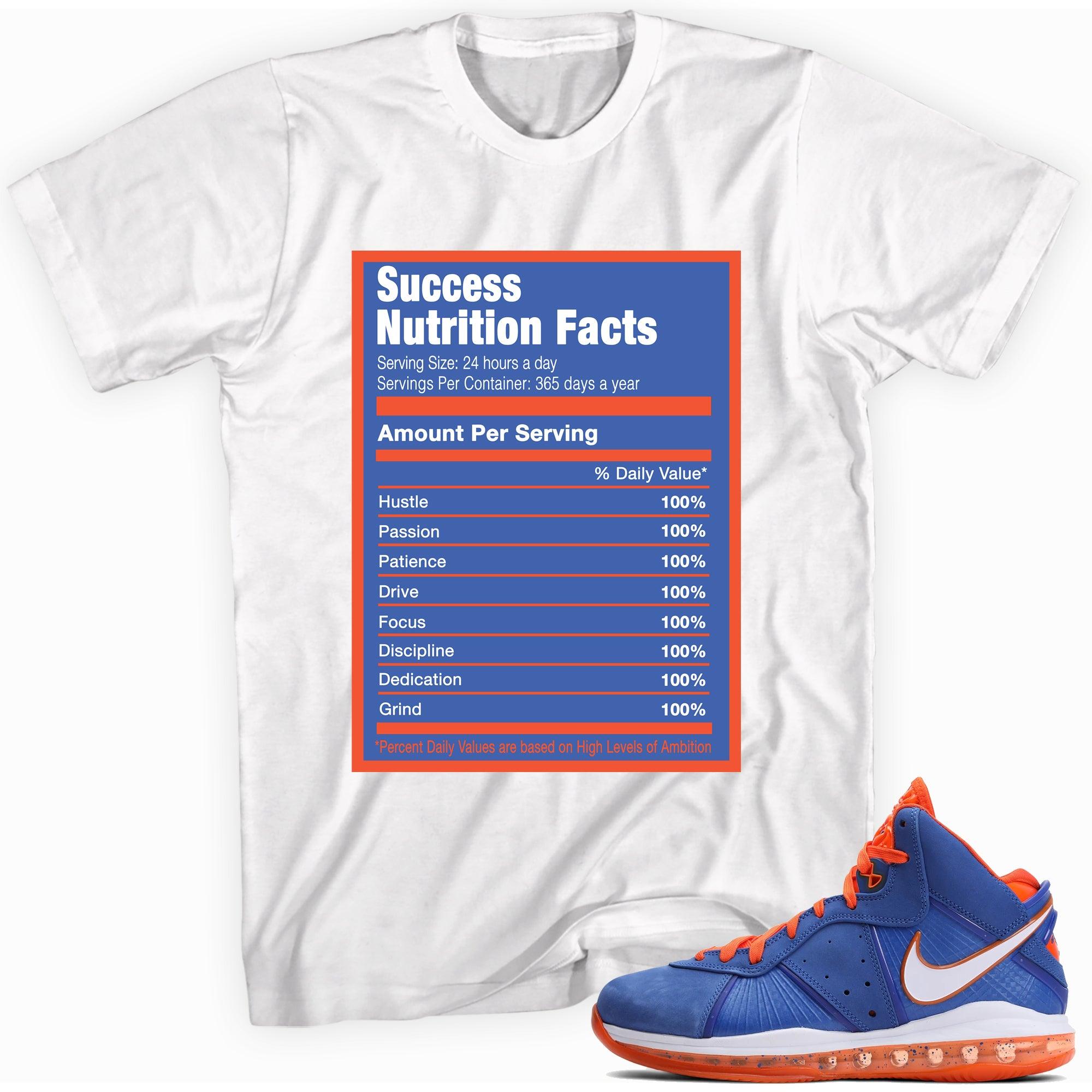 Success Nutrition Sneaker Tee Nike Lebron 8 Hardwood Classic photo