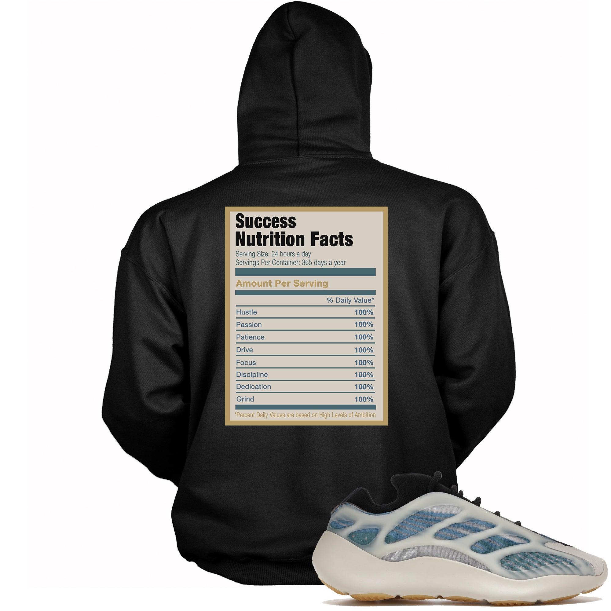 Success Nutrition Facts Sneaker Sweatshirt Yeezy 700 V3 Kyanite photo