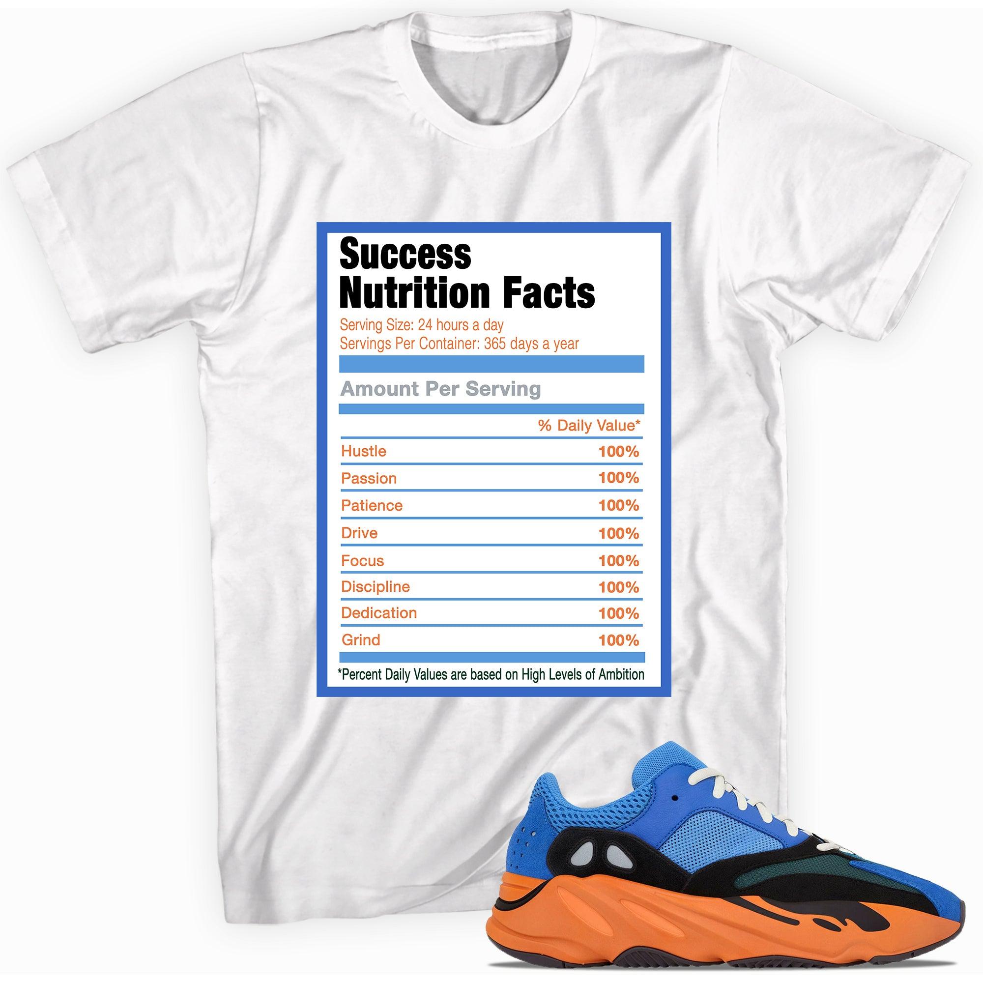 Success Nutrition Sneaker Tee Yeezy Boost 700 Bright Blue photo