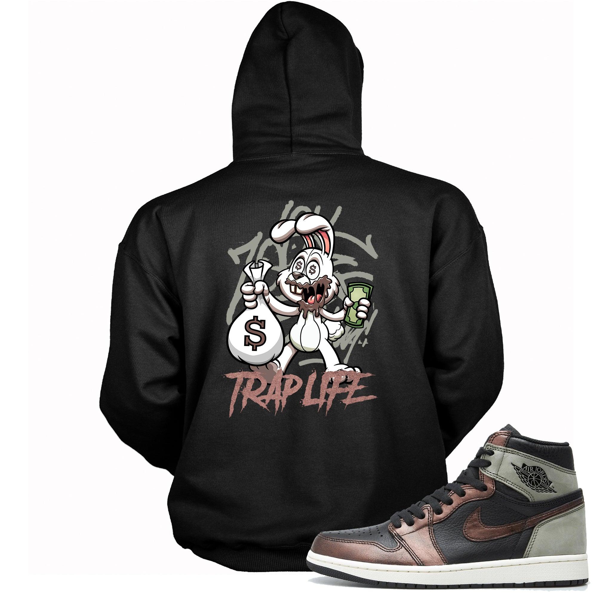 Trap Rabbit Hooded Sneaker Sweatshirt AJ 1s Patina photo