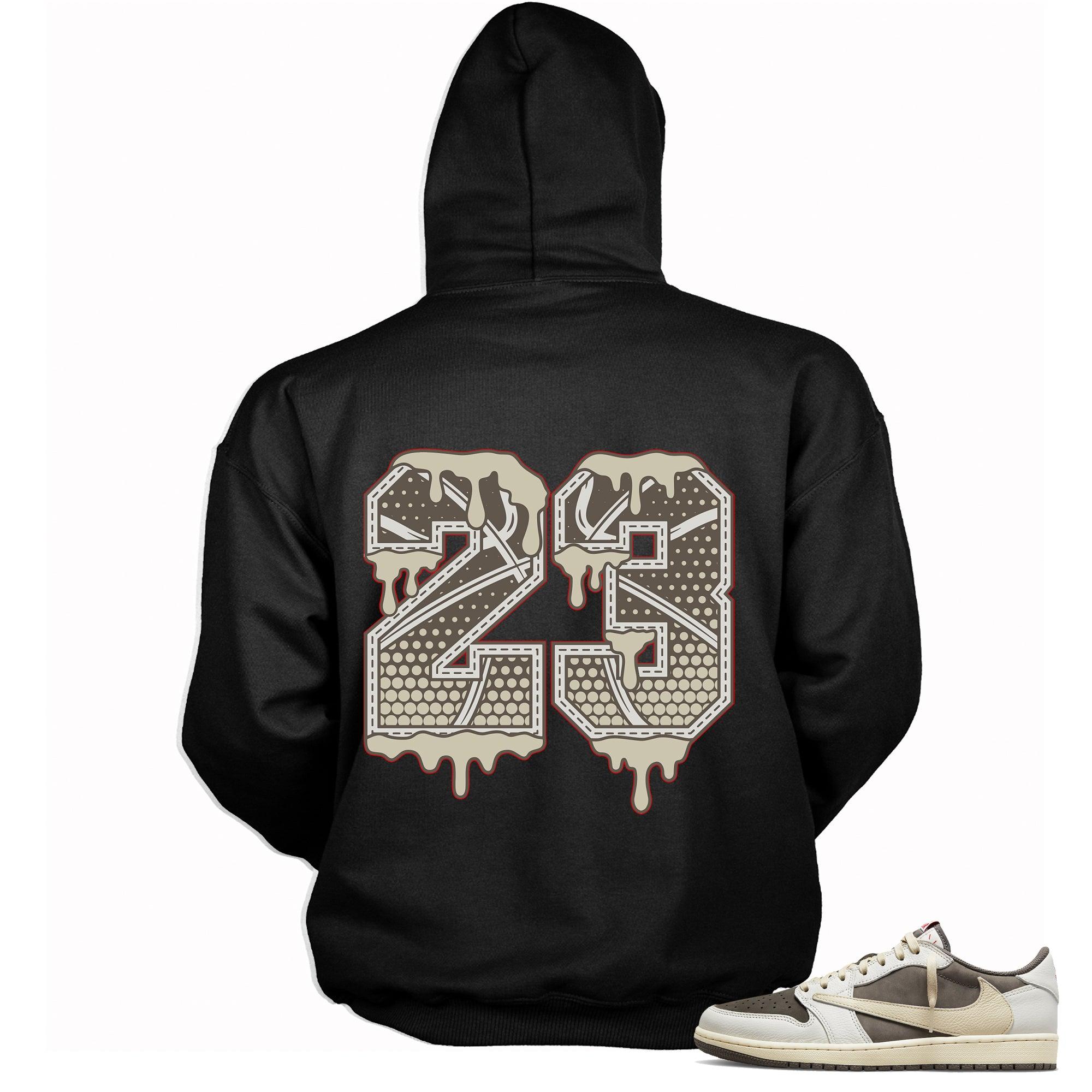 23 Ball Hoodie Travis Scott Air Jordan 1 Low Reverse Mocha photo