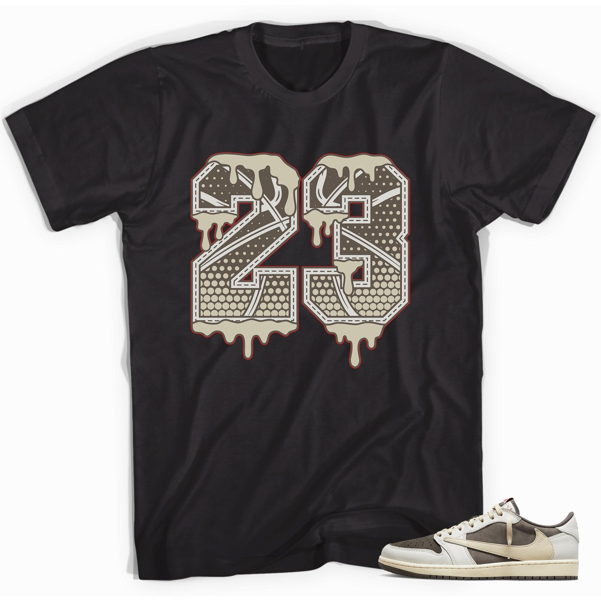 23 Ball Shirt Travis Scott Air Jordan 1 Low Reverse Mocha photo