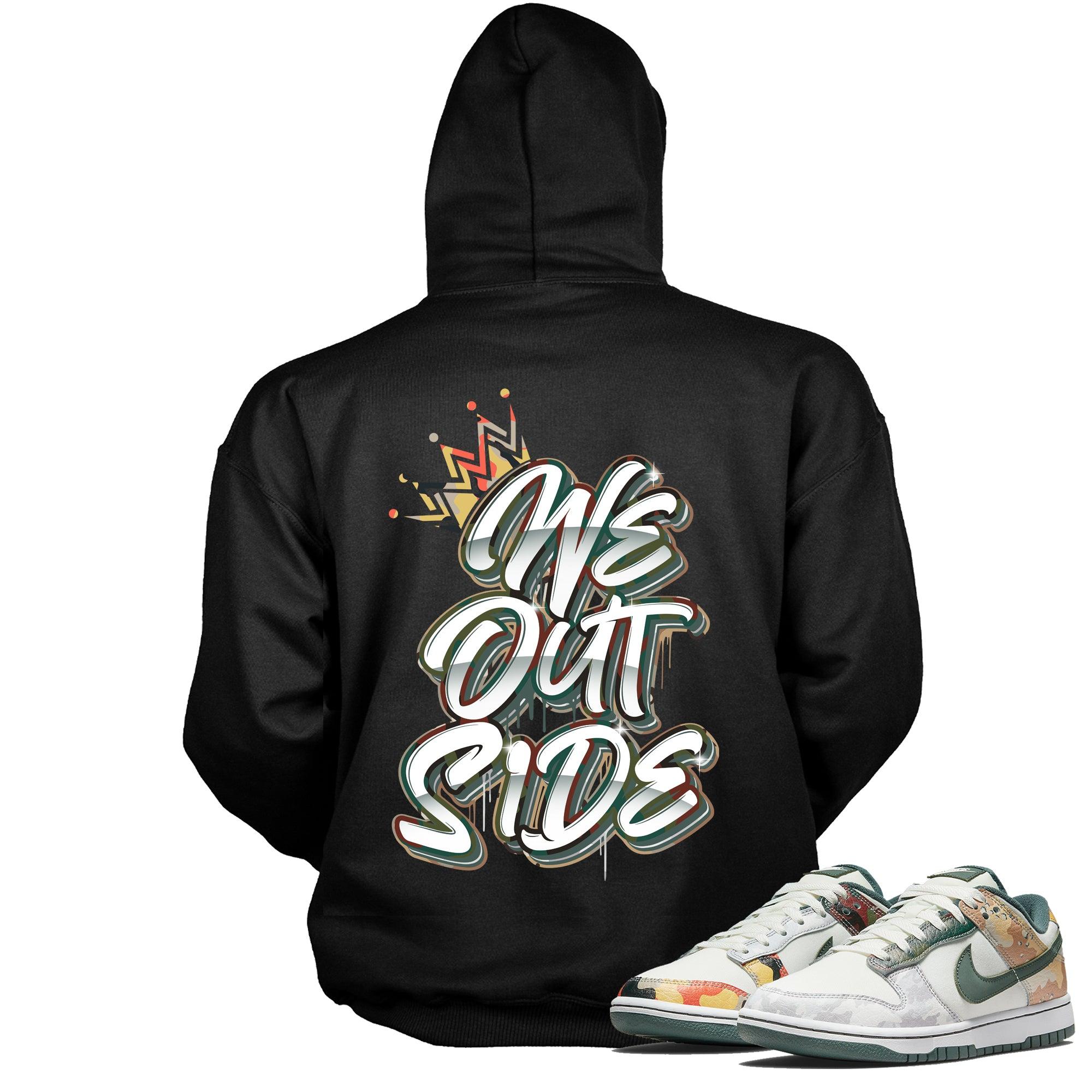 We Outside Sneaker Sweatshirt Nike Dunk Low Sail Multi Camo photo