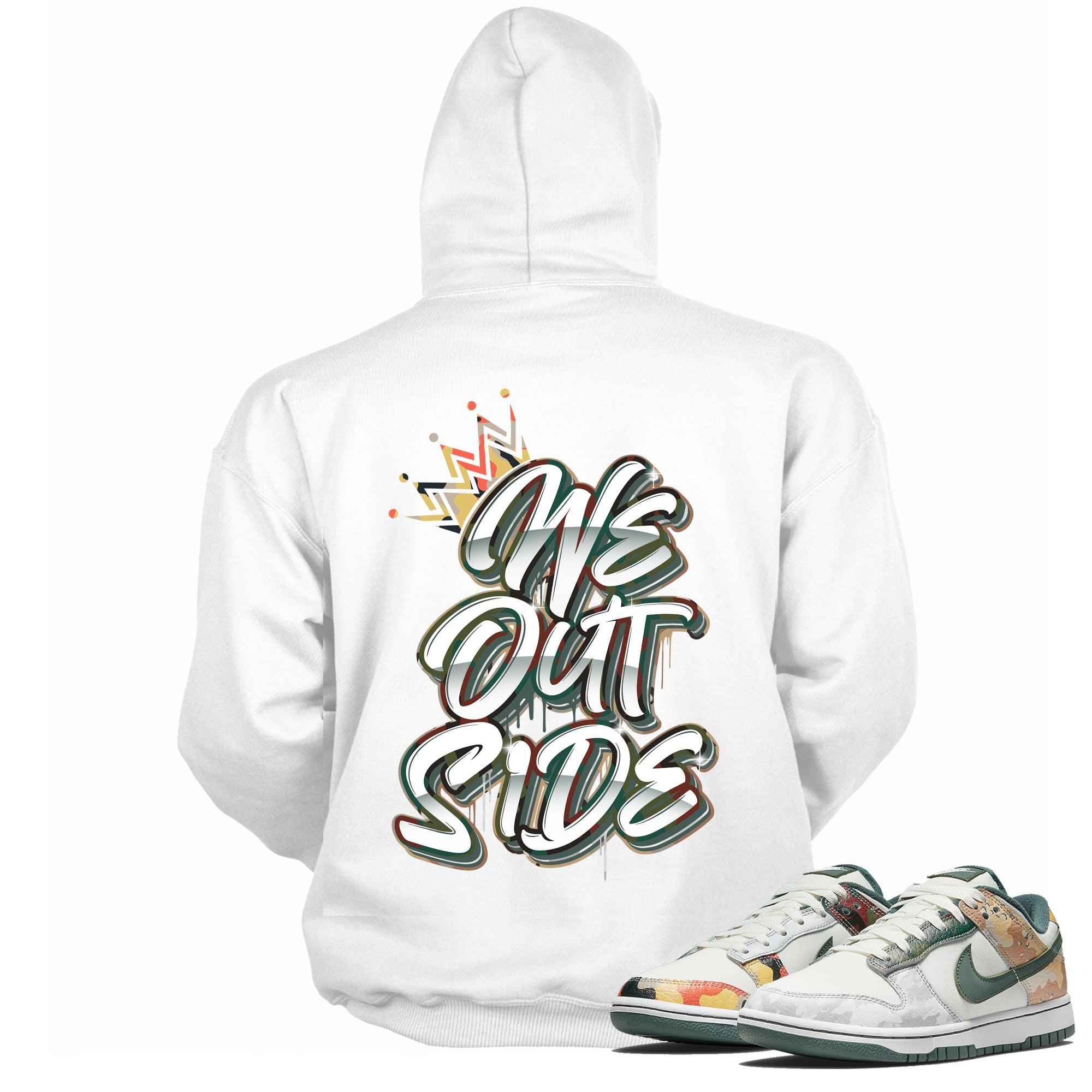 We Outside Hoodie Nike Dunk Low Sail Multi Camo photo