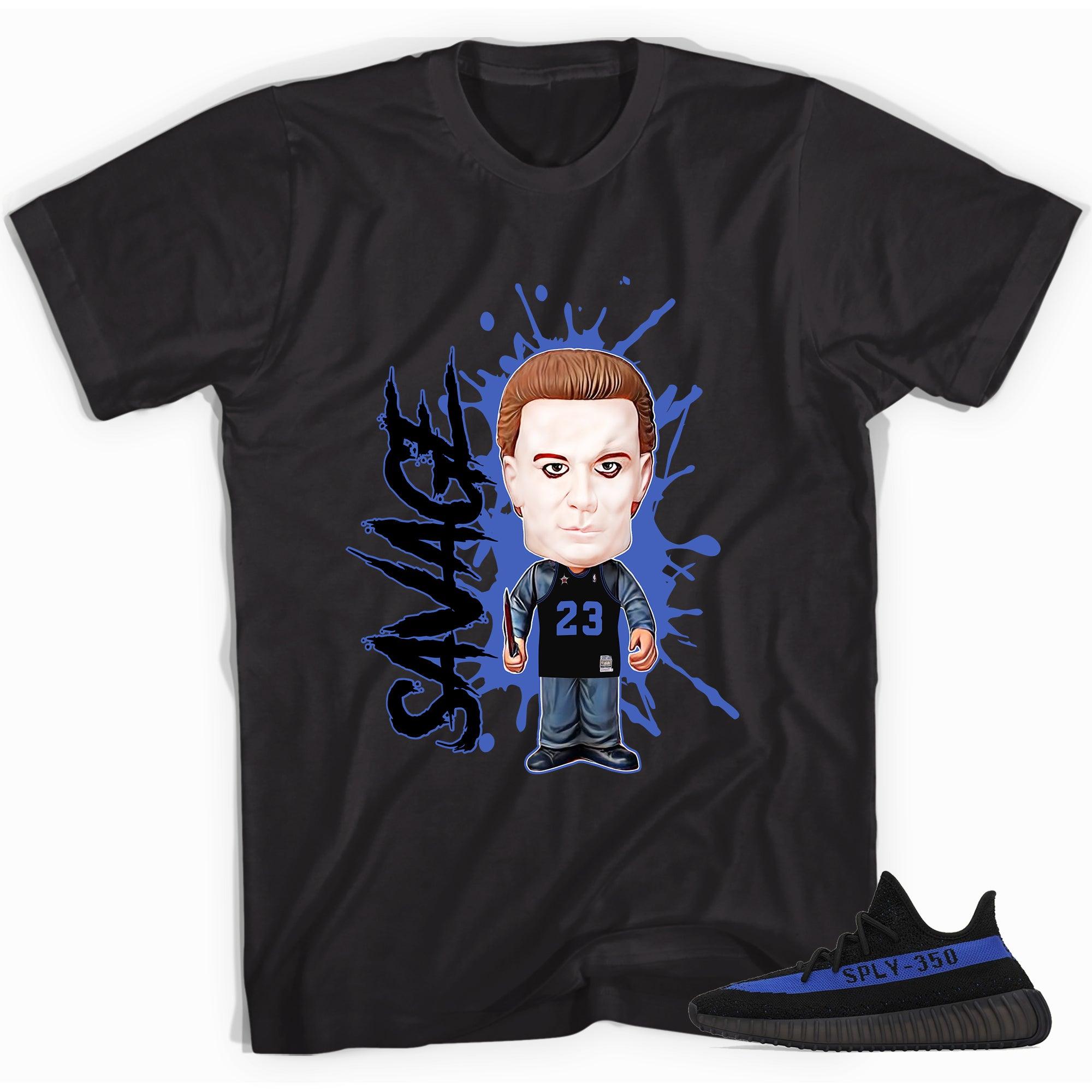 Black Savage Shirt for Yeezy Boost 350 V2 Dazzling Blue photo