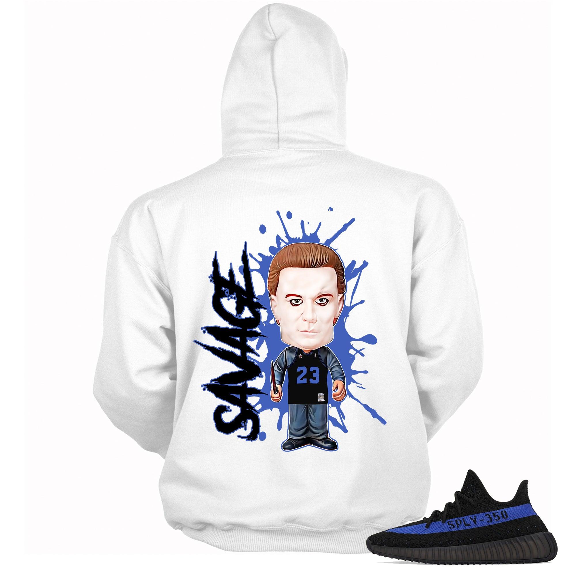 White Savage Hoodie for Yeezy Boost 350 V2 Dazzling Blue photo