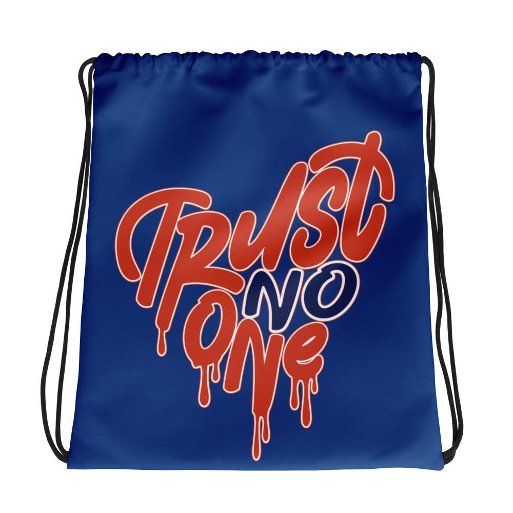 Trust No One Heart Drawstring Bag Nike Dunk High Knicks photo