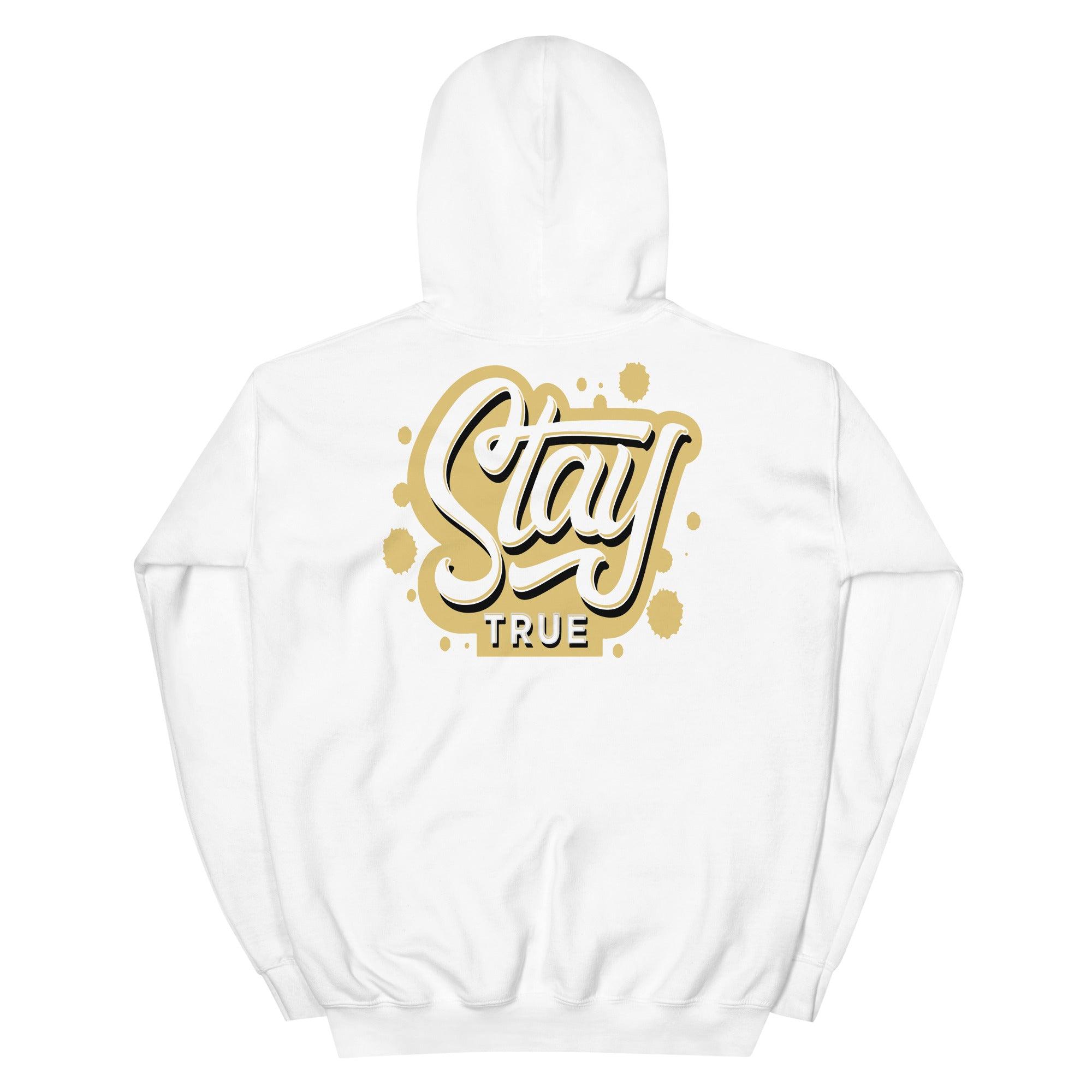 White Stay True Hoodie Air Jordan 1 Retro High Pollen photo