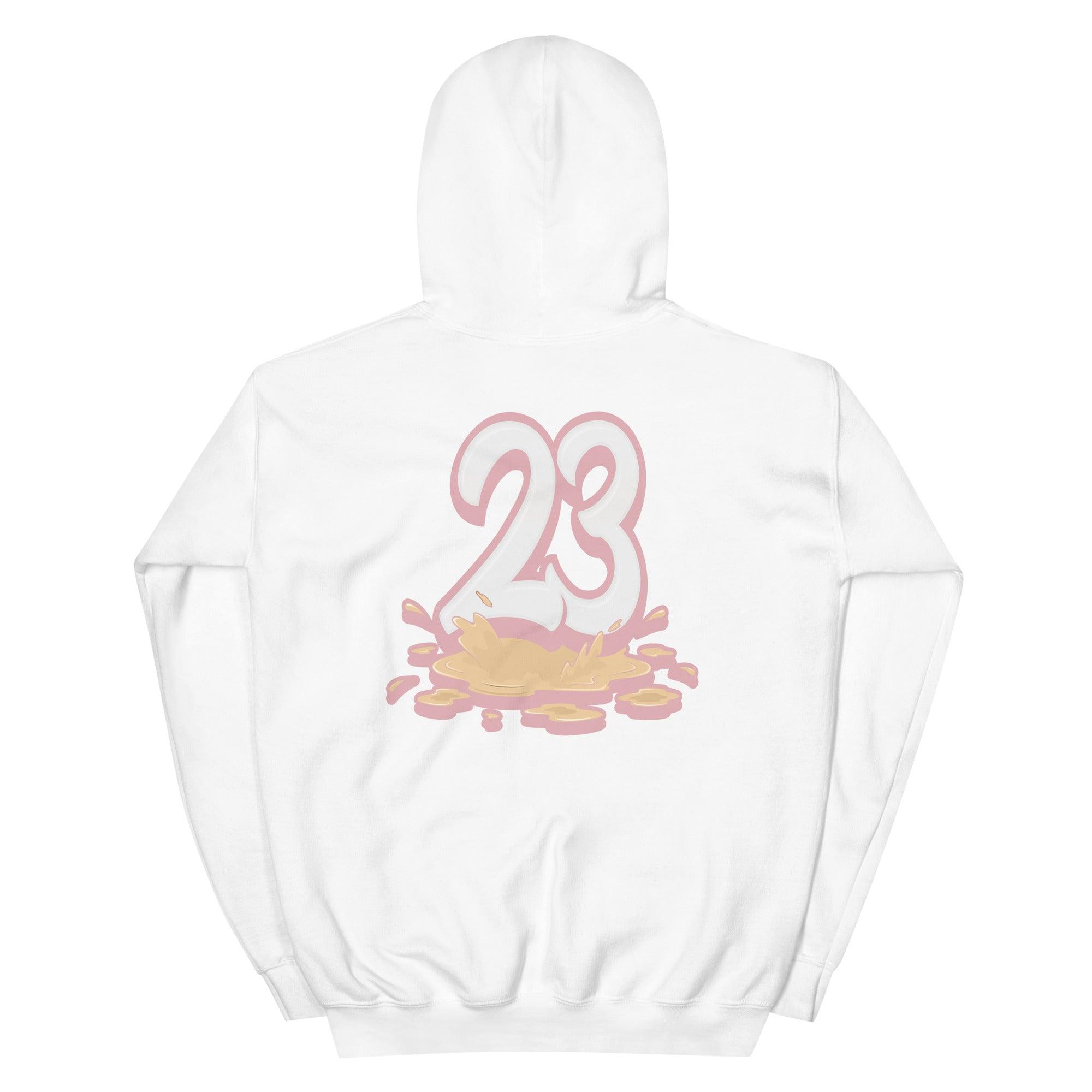 White 23 Melting Hoodie AJ 1 Low Paint Drip photo