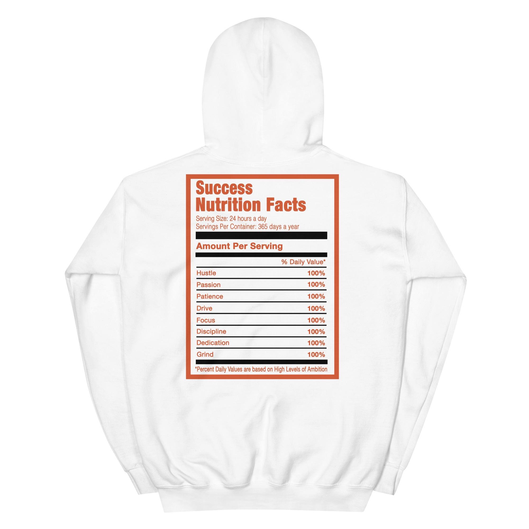 White Success Nutrition Hoodie Womens AJ 1 Low Starfish photo