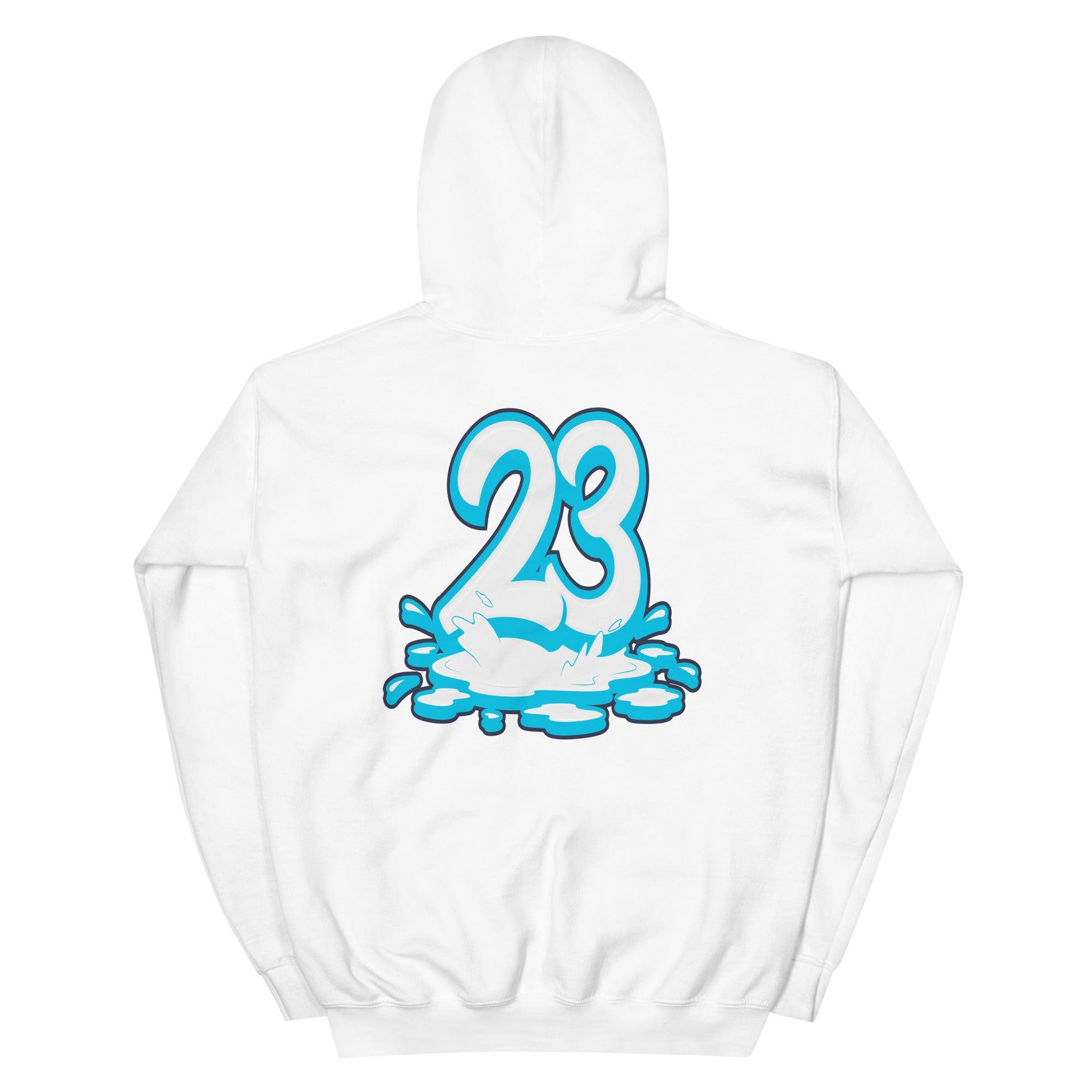 White 23 Melting Hoodie AJ 1 Low UNC 2021 photo