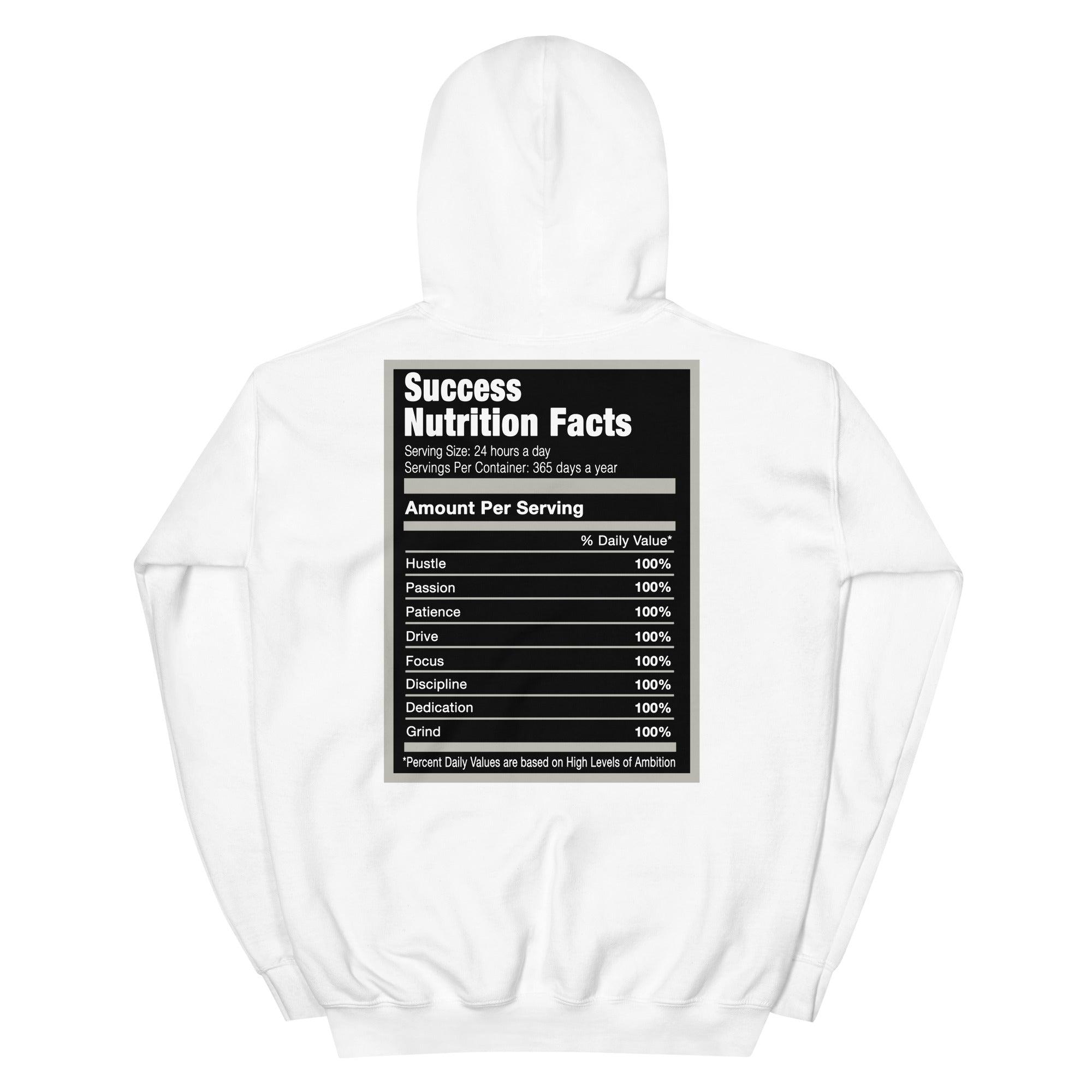 White Success Nutrition Hoodie AJ 11 Retro Jubilee photo