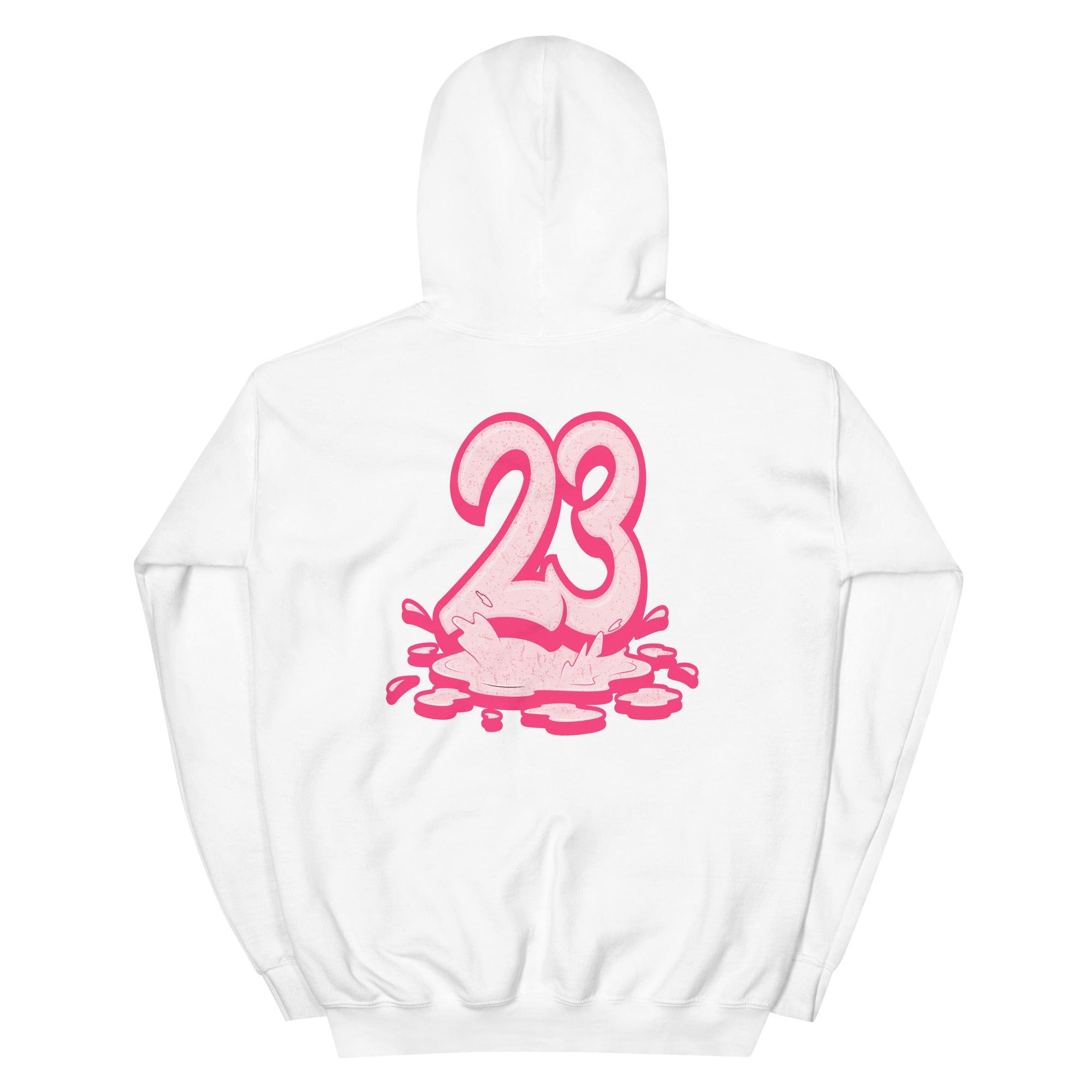 White 23 Melting Hoodie AJ 12 Retro Arctic Punch Hyper Pink photo