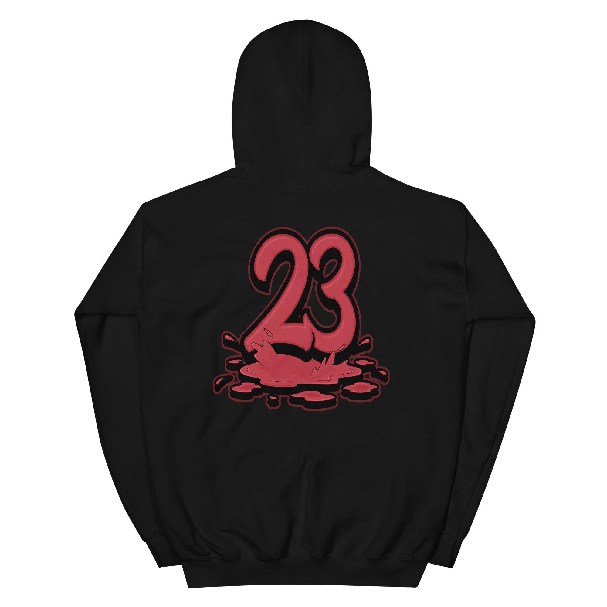 Black 23 Melting Hoodie AJ 12 Retro Reverse Flu Game photo