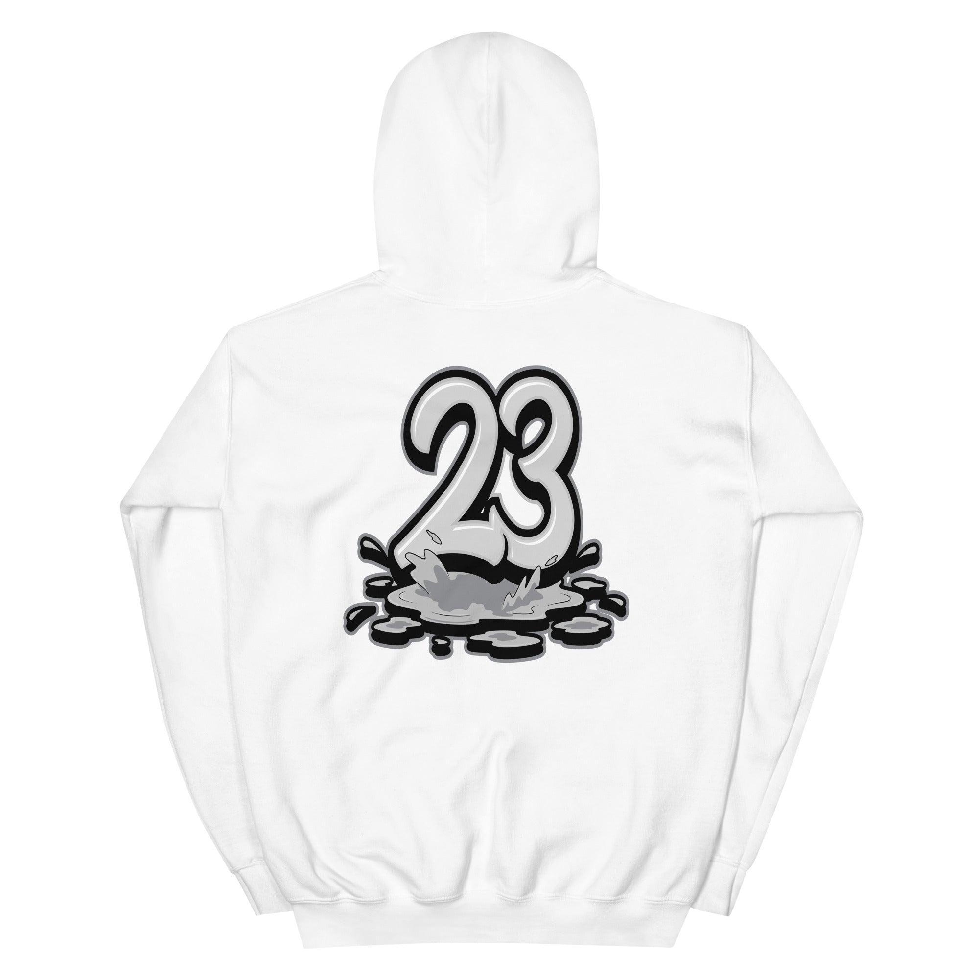 White 23 Melting Hoodie AJ 4 Retro SE Black Canvas photo