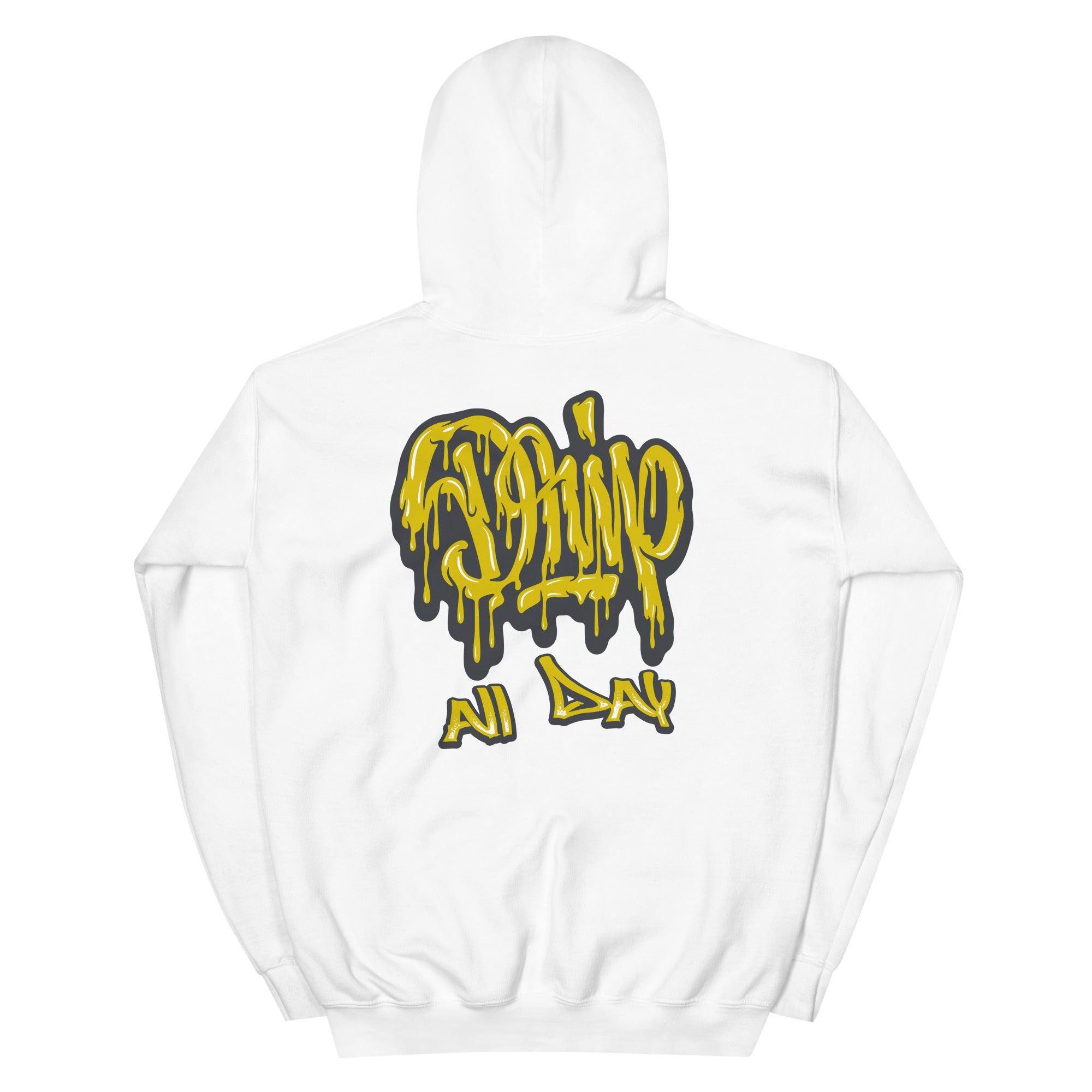 White Drip All Day Hoodie AJ 4 Retro Lightning 2021 photo