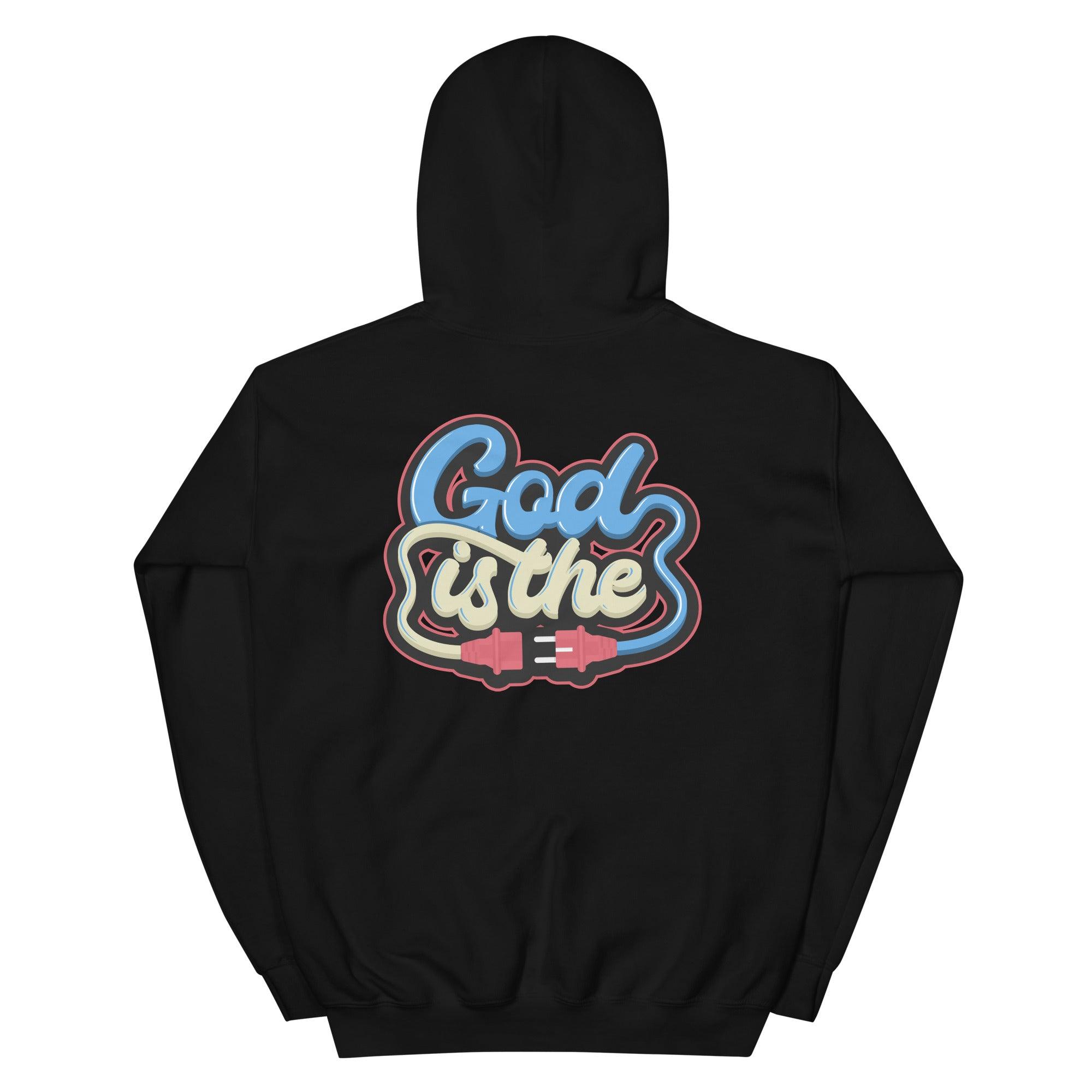 God Is The Plug Hoodie AJ 4S Retro Union Off Noir photo
