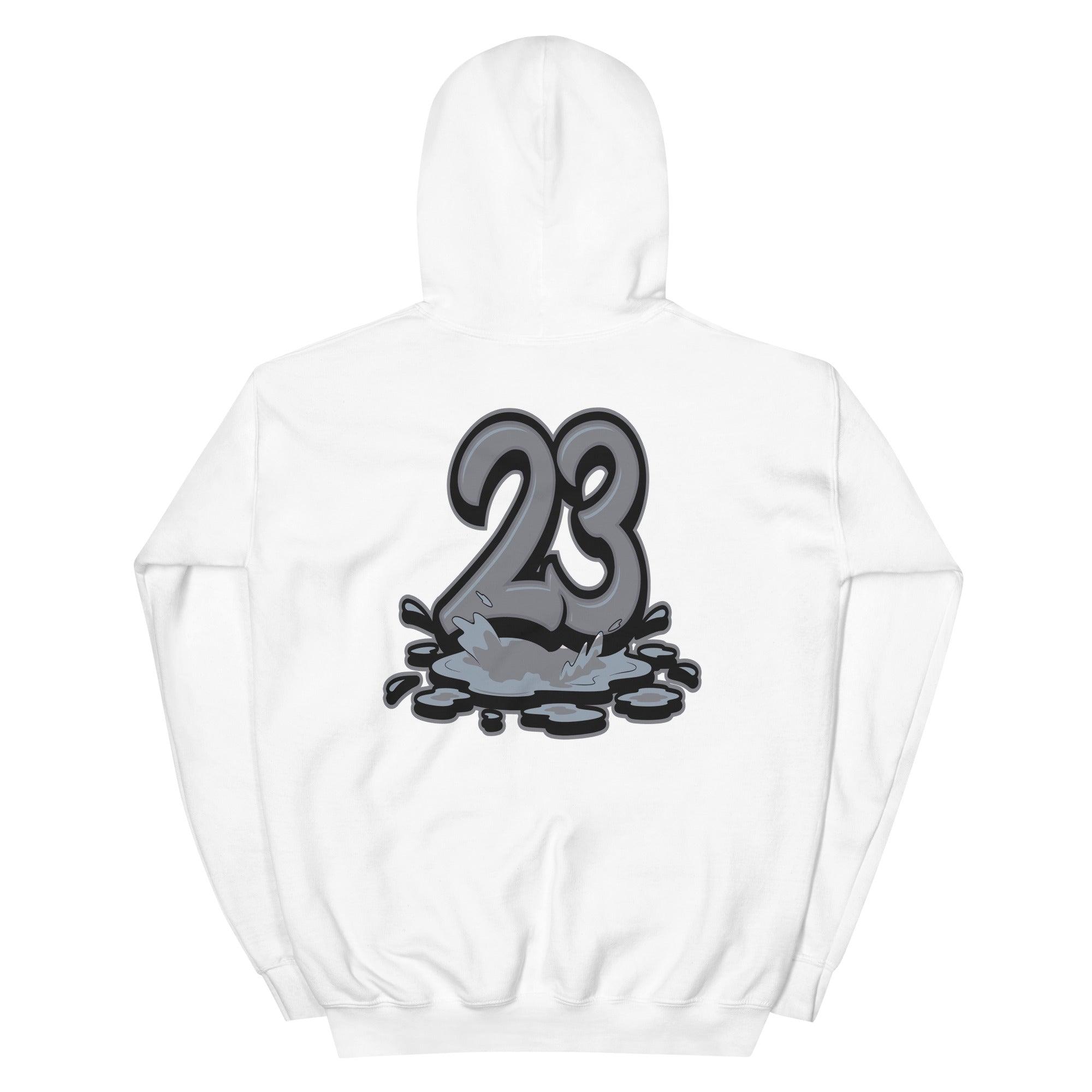 White 23 Melting Hoodie Air Jordan 6 Retro Chrome photo