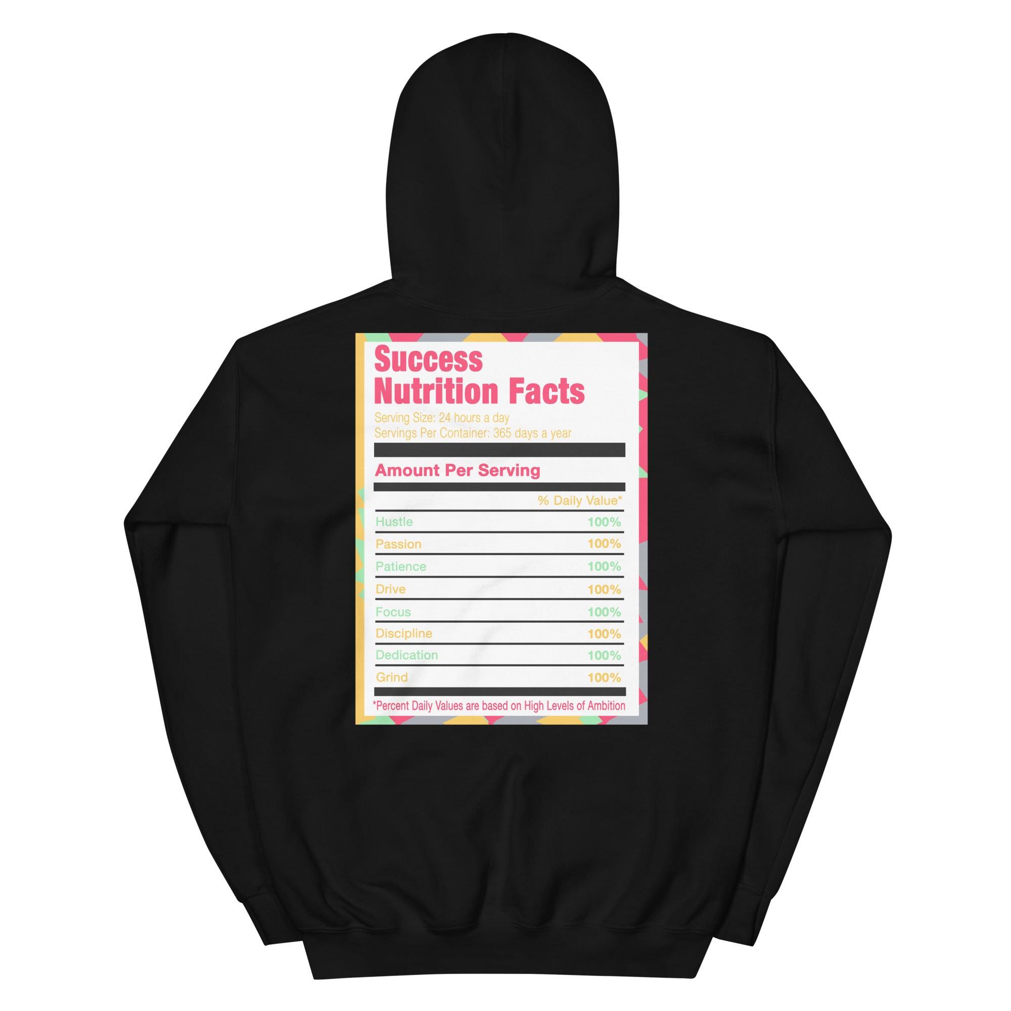 Black Success Nutrition Facts Hoodie AJ 6 Hare photo