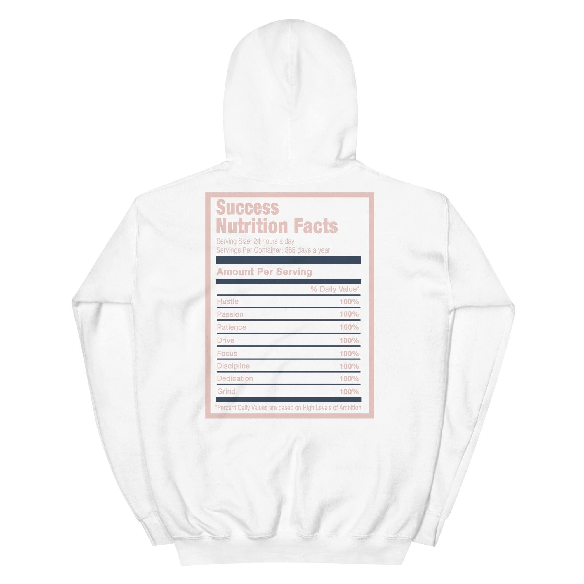 White Success Nutrition Hoodie AJ 1 Retro High OG Atmosphere photo