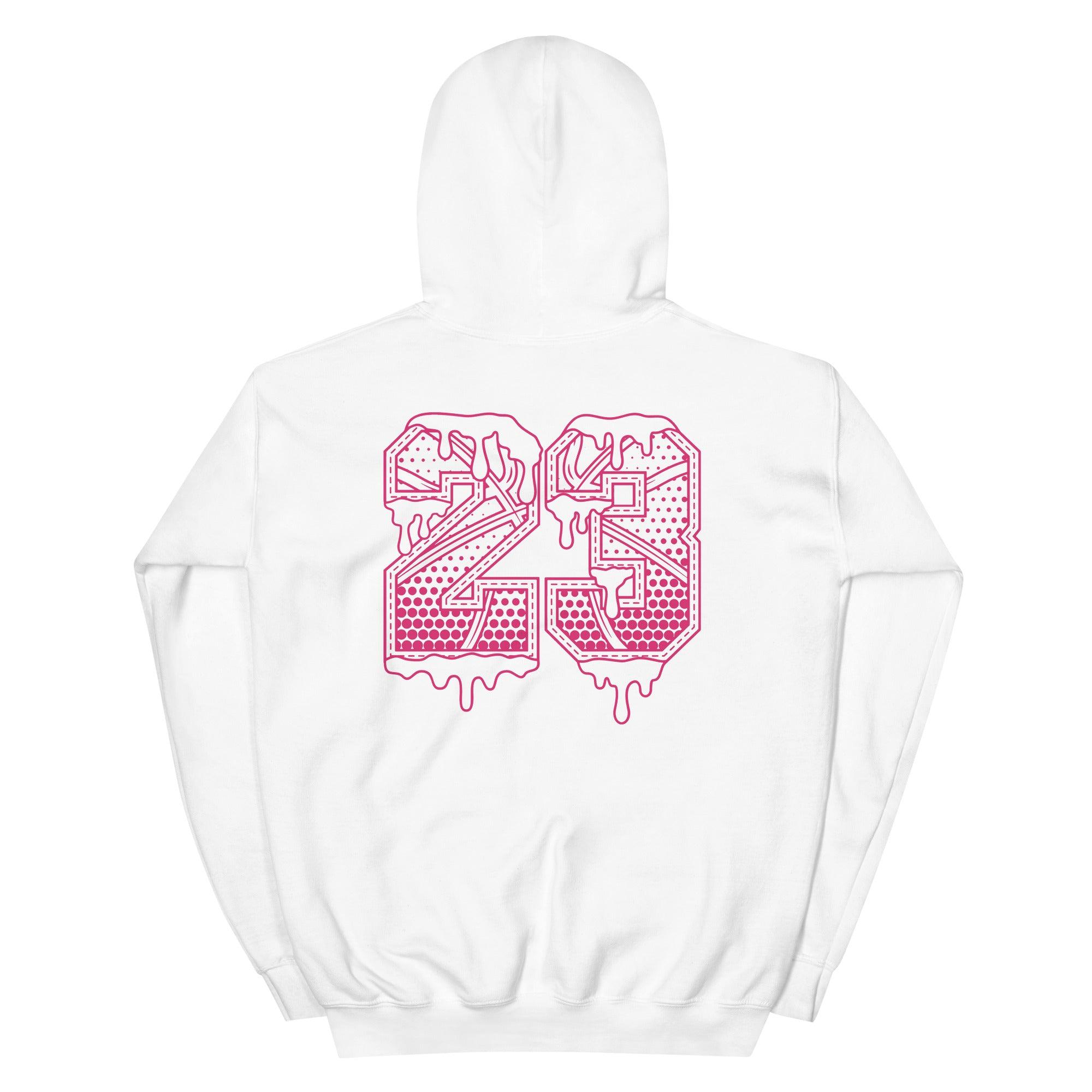 White 23 Ball Hoodie Nike Dunk High Pink Prime photo