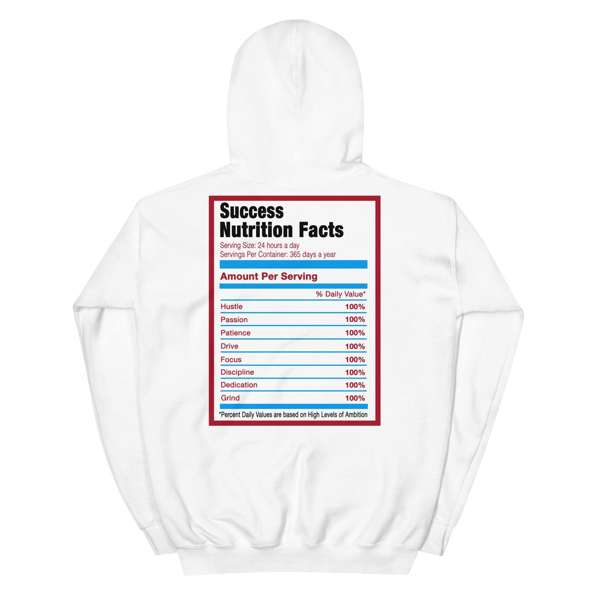 White Success Nutrition Hoodie AJ 1 Retro Fearless photo