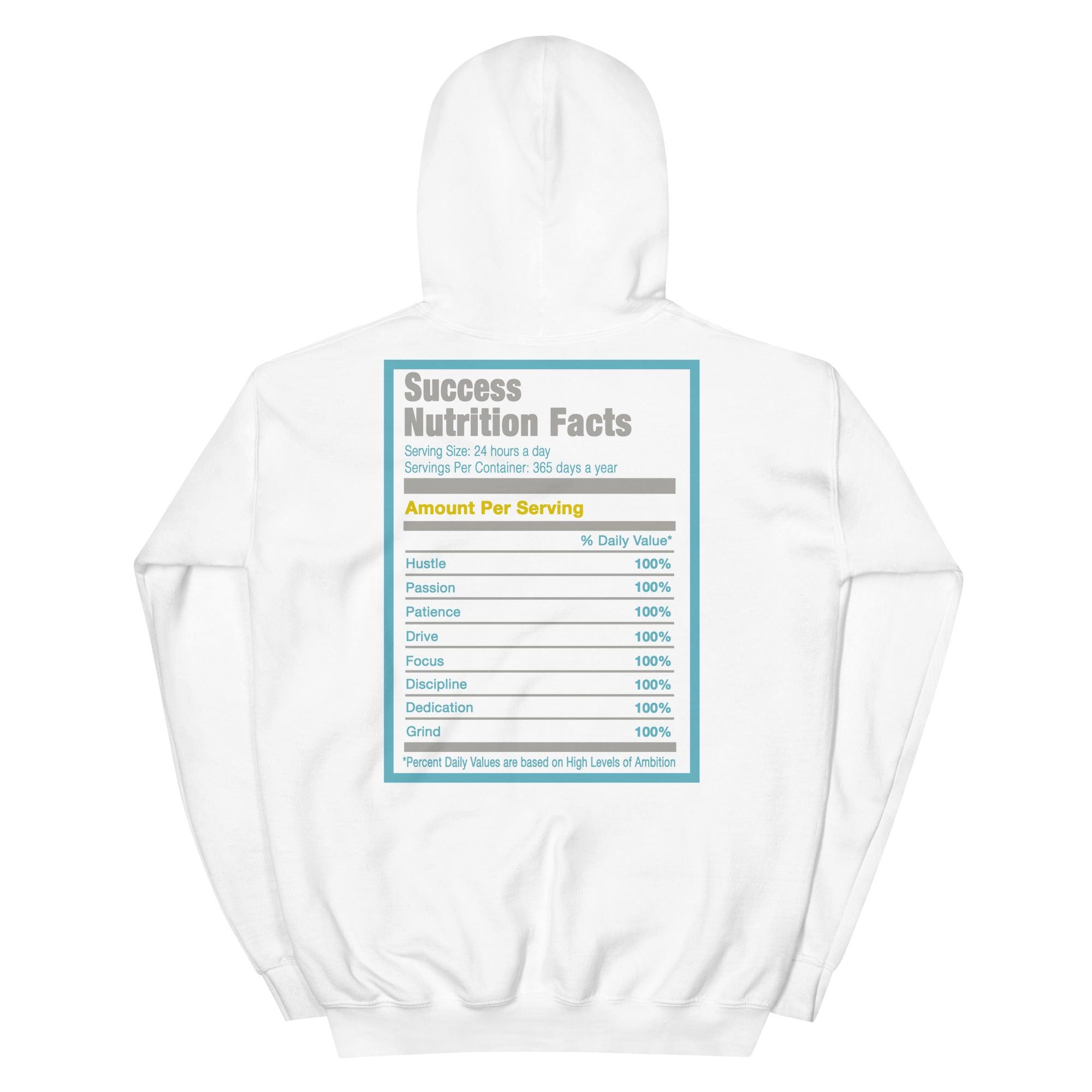 White Success Nutrition Hoodie Nike SB Dunk Low Pro FTC Lagoon Pulse photo