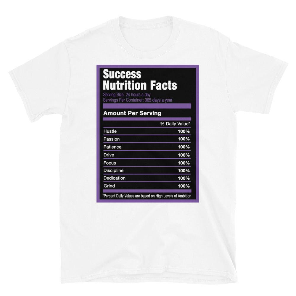 White Success Nutrition Shirt AJ 1 High FlyEase Black Bright Violet photo