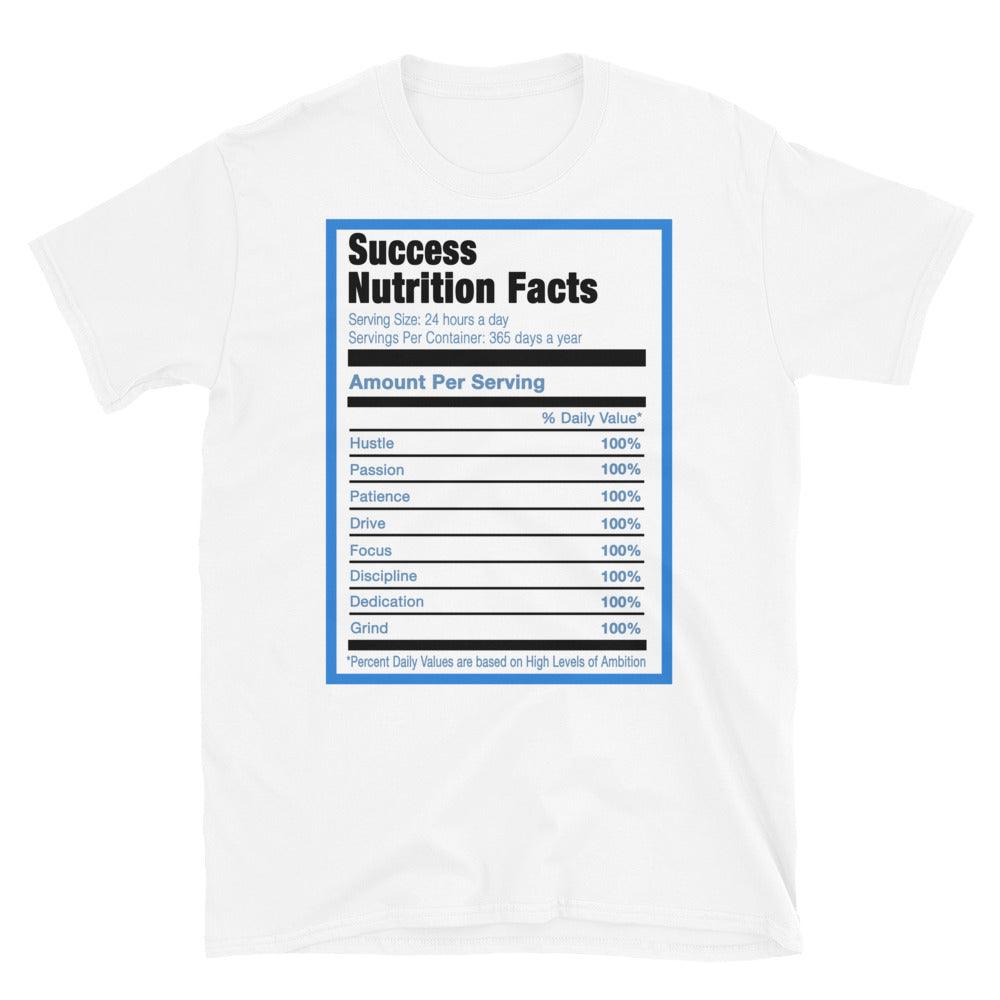 White Success Nutrition Shirt AJ 1 Retro High White University Blue photo