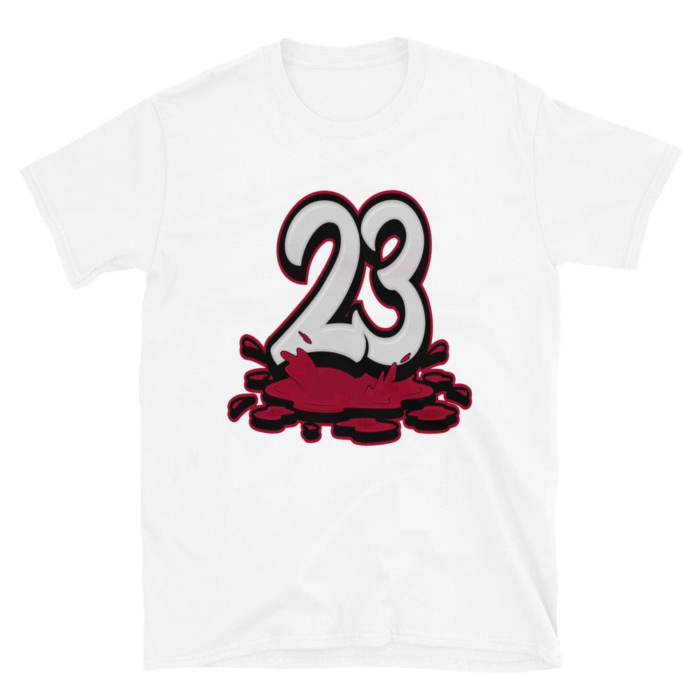White 23 Melting Shirt AJ 1 Retro AJKO Chicago photo