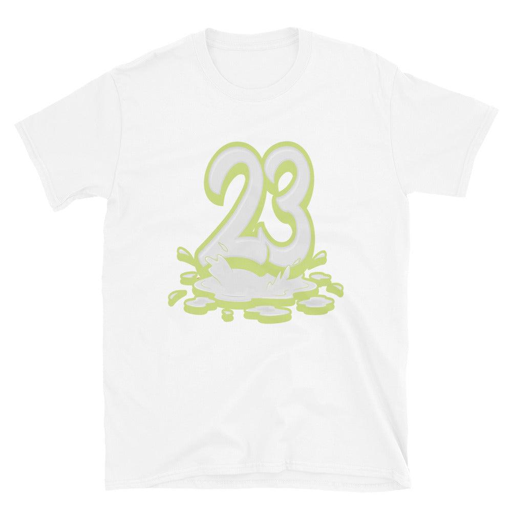 White 23 Melting Shirt AJ 1 Low Limelight photo