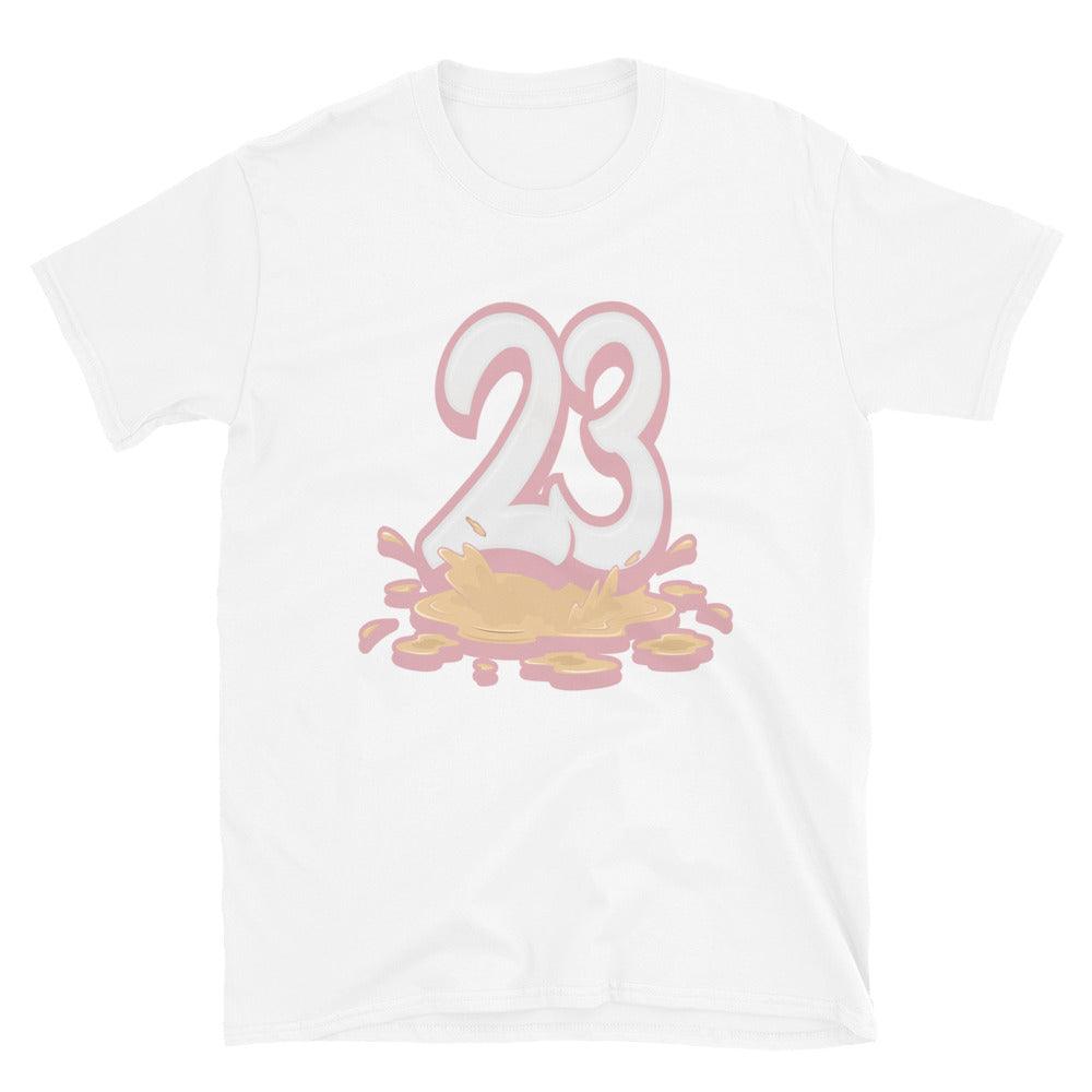 White 23 Melting Shirt AJ 1 Low Paint Drip photo