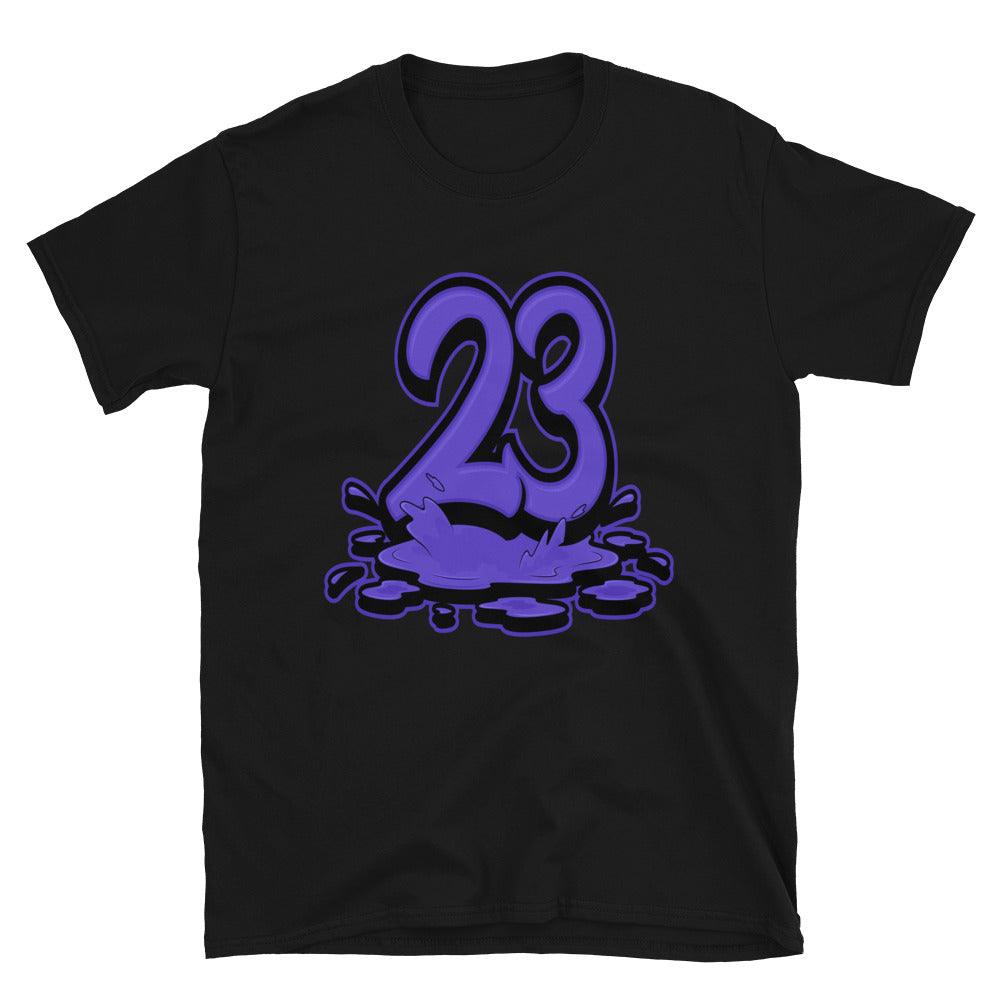 23 Melting Sneaker Tee AJ 12 Retro Black Dark Concord photo