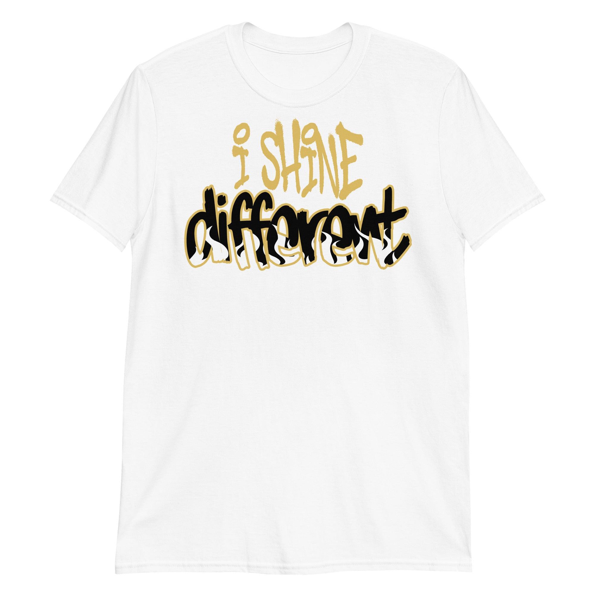 White Shine Different Shirt AJ 1s Retro High Pollen photo