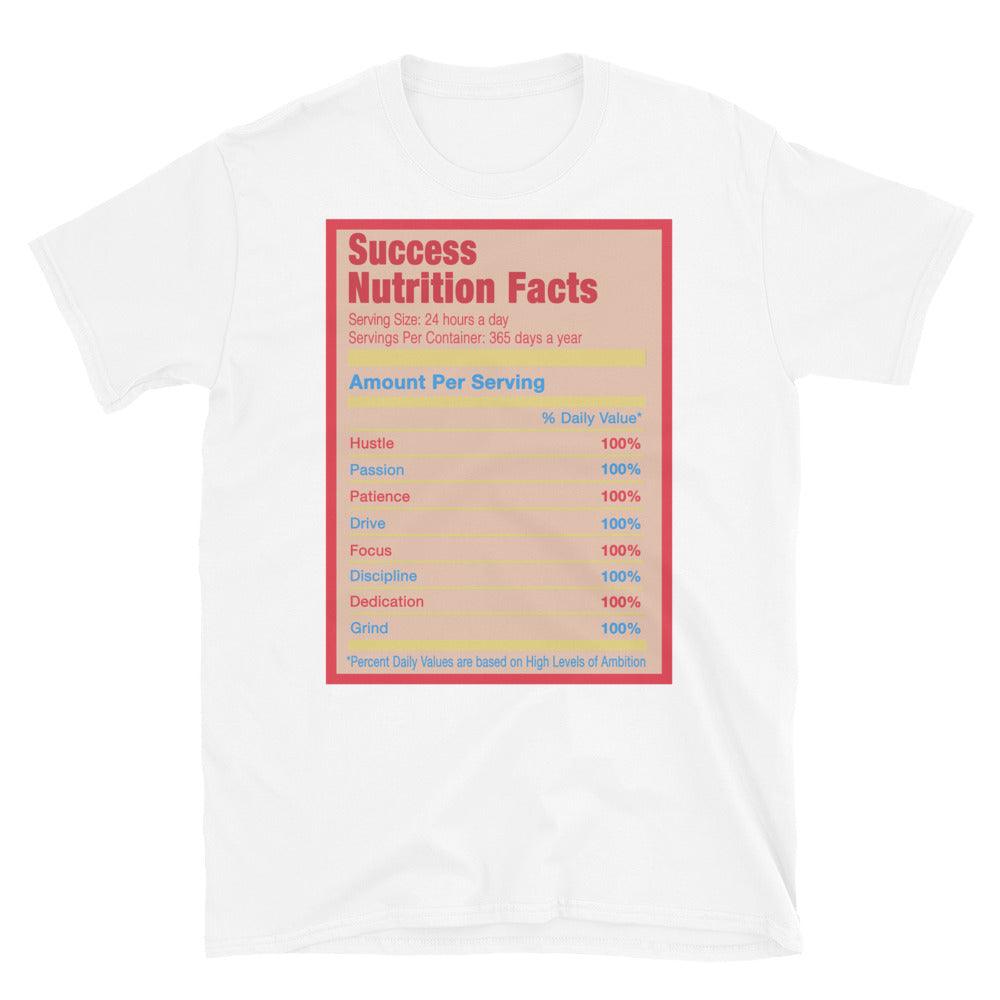 White Success Nutrition Facts Shirt AJ 4 Union Guava photo
