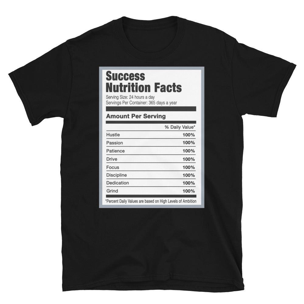 Black Success Nutrition Facts Shirt AJ 5 Oreo Moonlight photo
