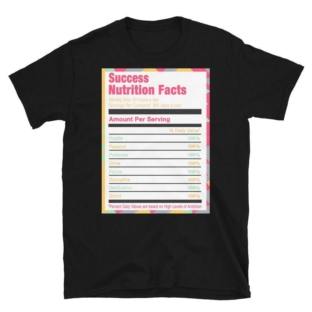 Black Success Nutrition Facts Shirt AJ 6 Hare photo