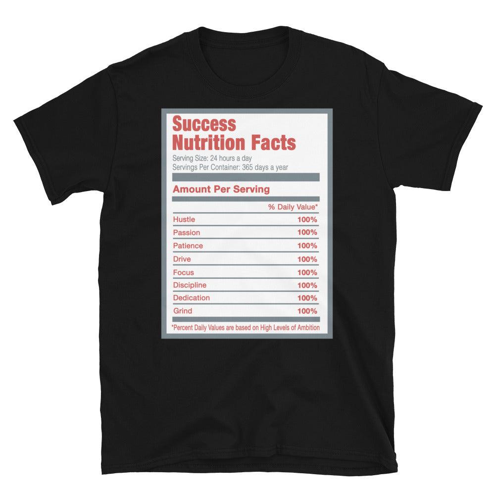 Black Success Nutrition Facts Shirt Air Jordan 9 Red Fire photo