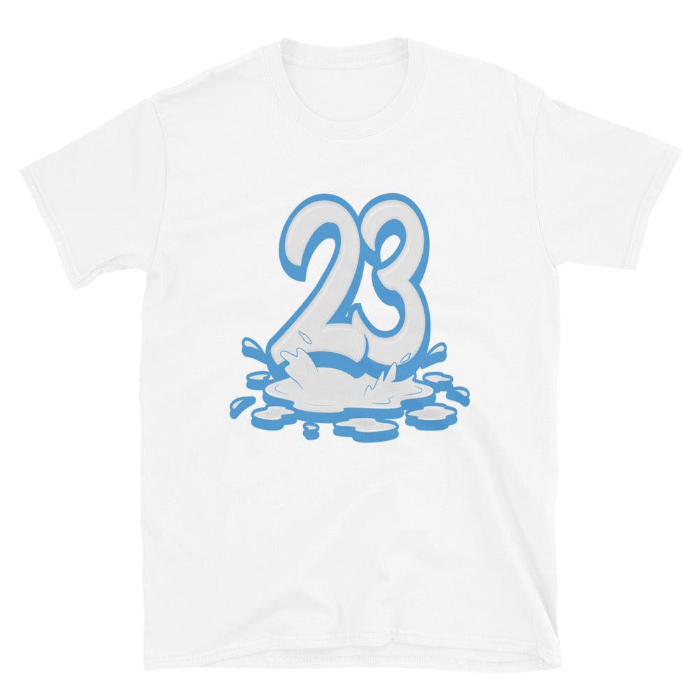 Number 23 Melting Shirt Nike Air Force 1 High White University Blue photo