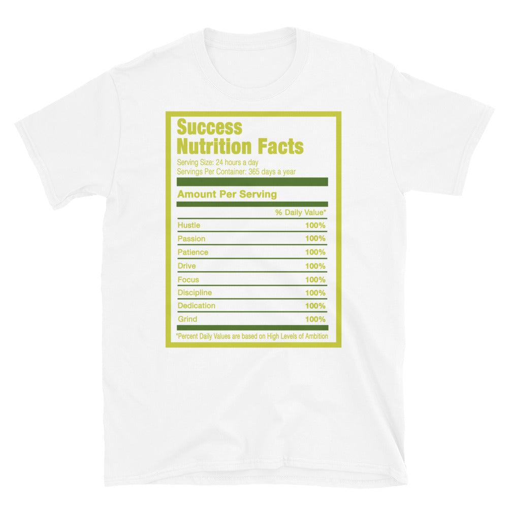 White Success Nutrition Shirt Nike SB Dunk Low Green Apple photo