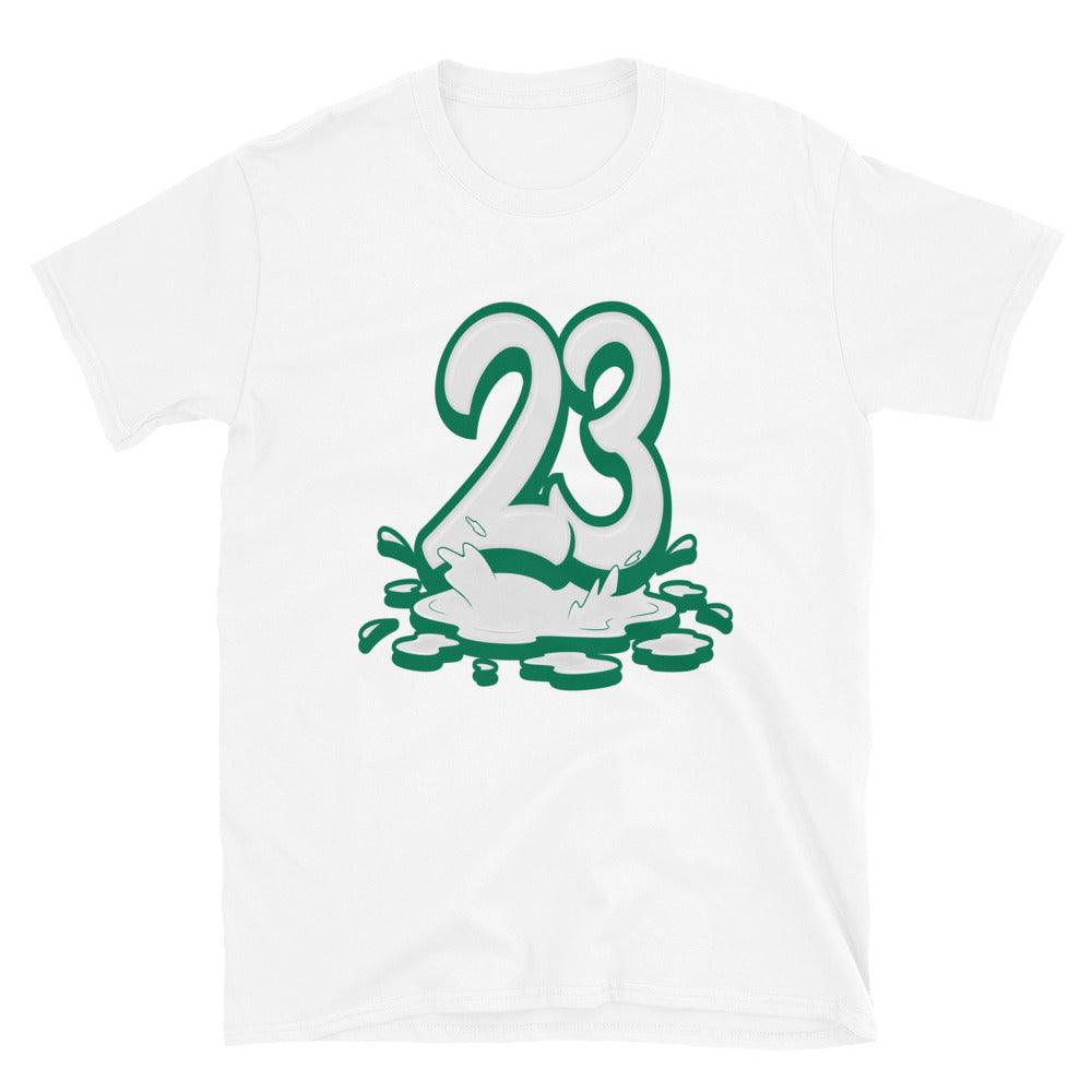 White 23 Melting Shirt Nike Dunk Low Essential Paisley Pack Green photo